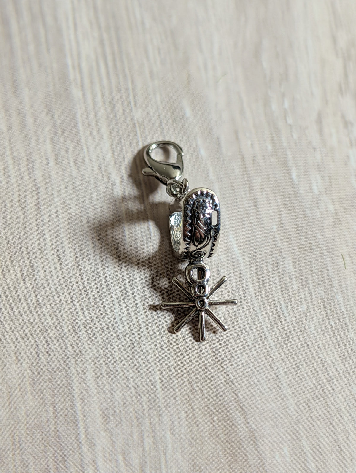 Handcrafted Western Cowboy Spur Charm Sterling Silver