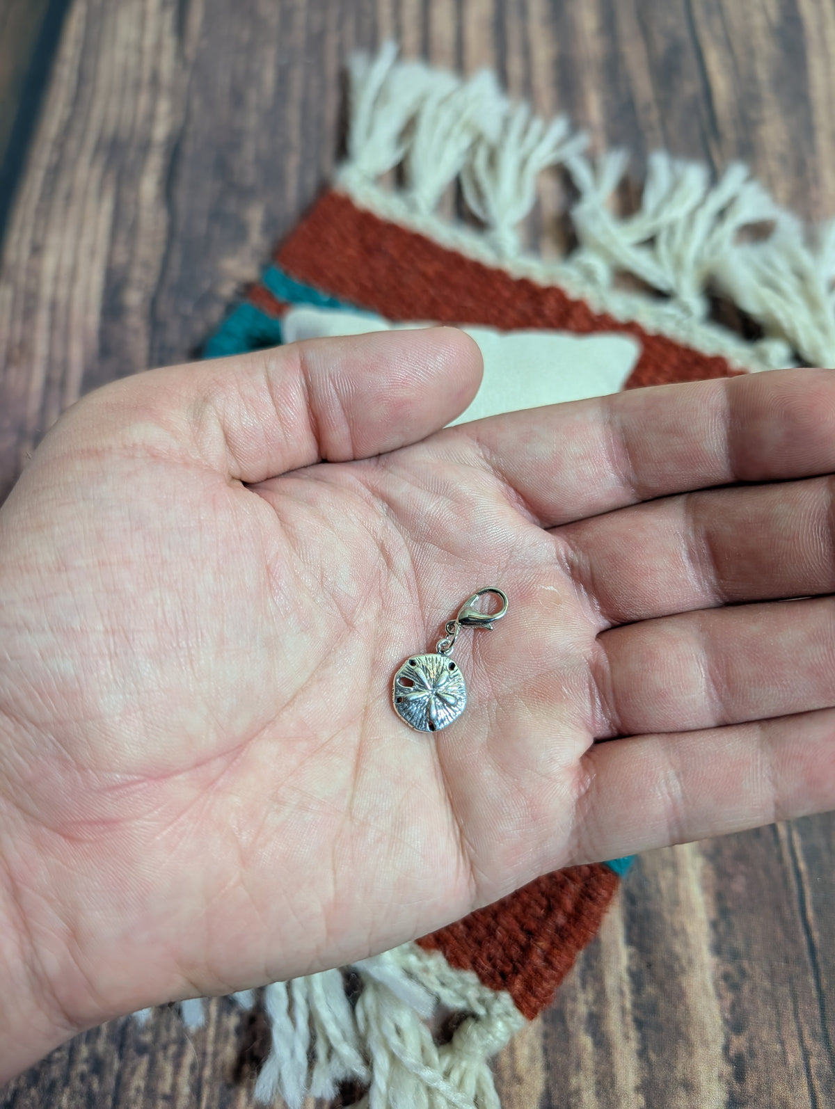 Handcrafted Sand Dollar Ocean Charm Sterling Silver