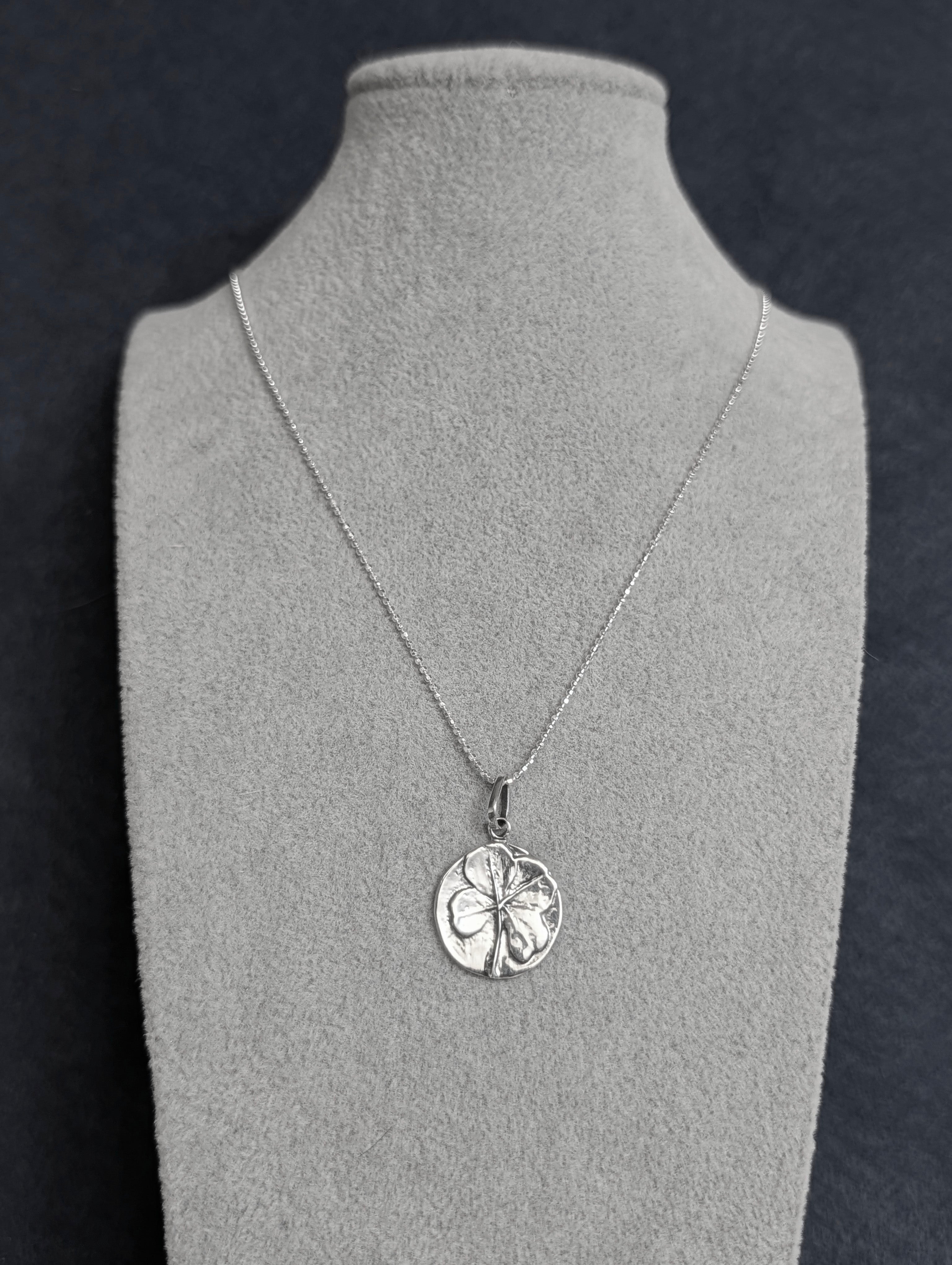 Sterling Silver Four Leaf Clover Necklace