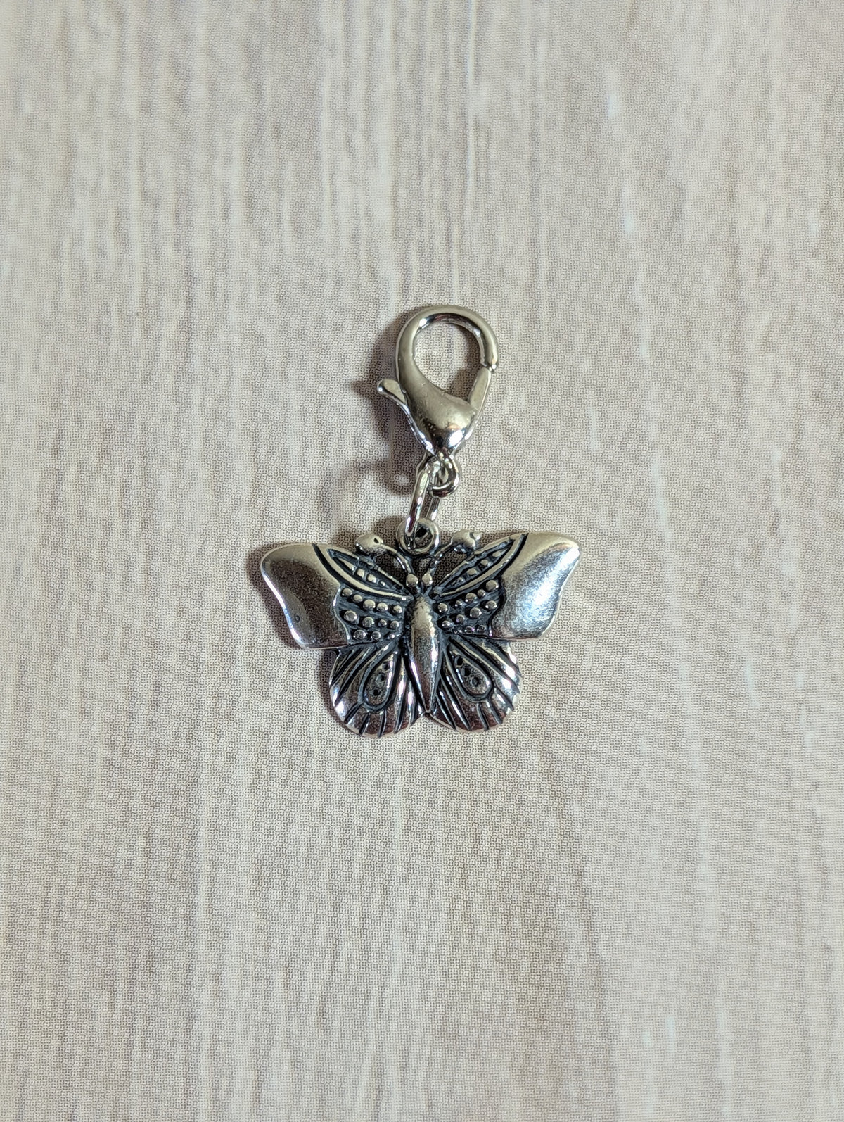 Handcrafted Small Butterfly Charm Sterling Silver Variant 2