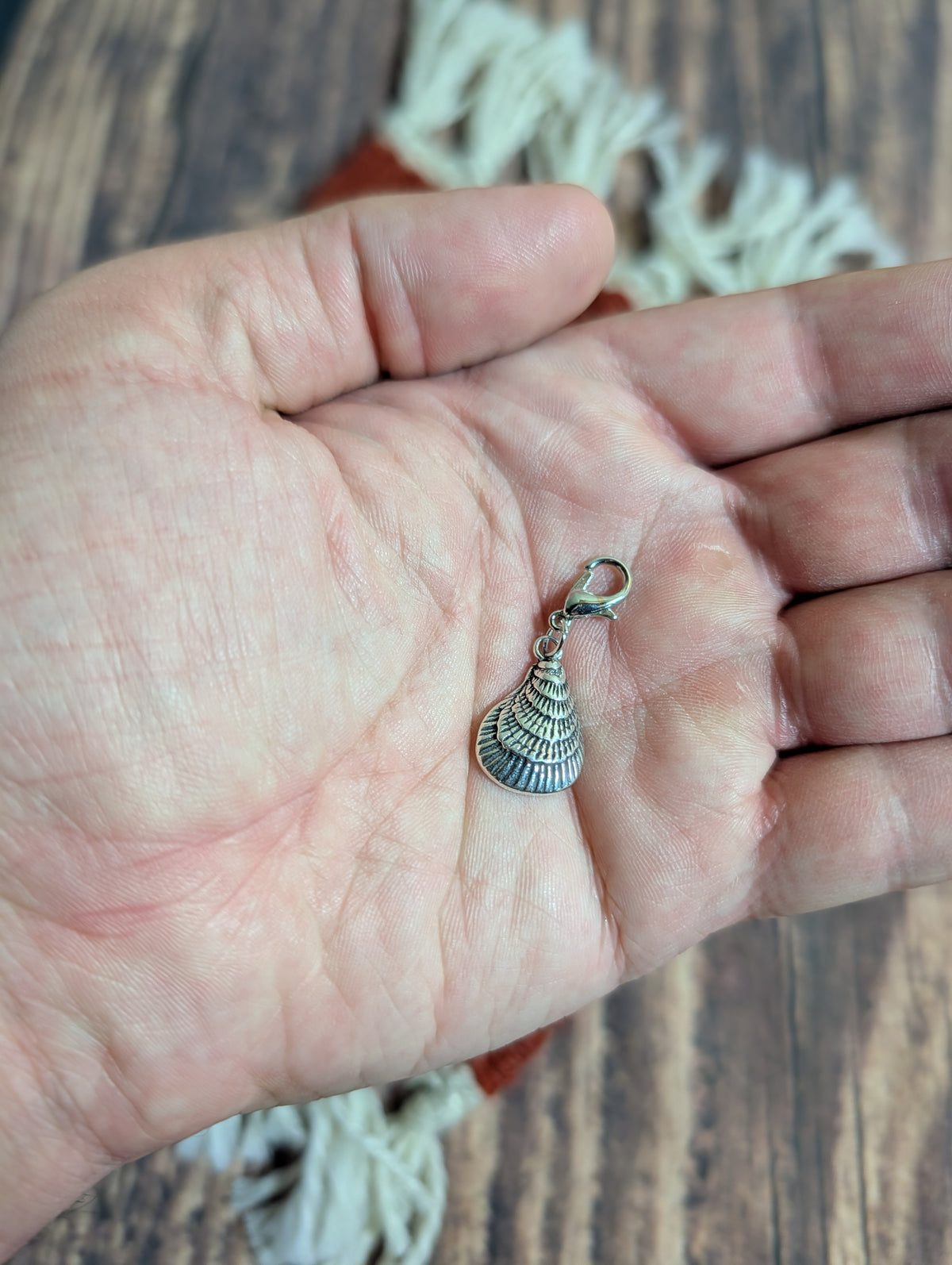 Handcrafted Sea Shell Ocean Charm Sterling Silver