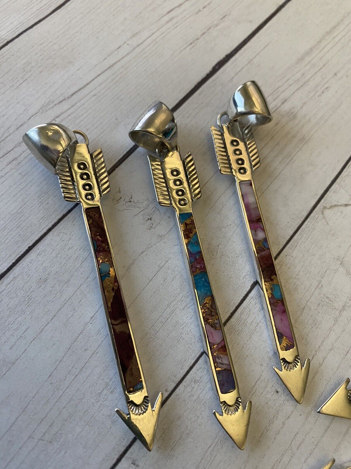 Handcrafted Sterling Silver & Pink Dream Arrow Pendant