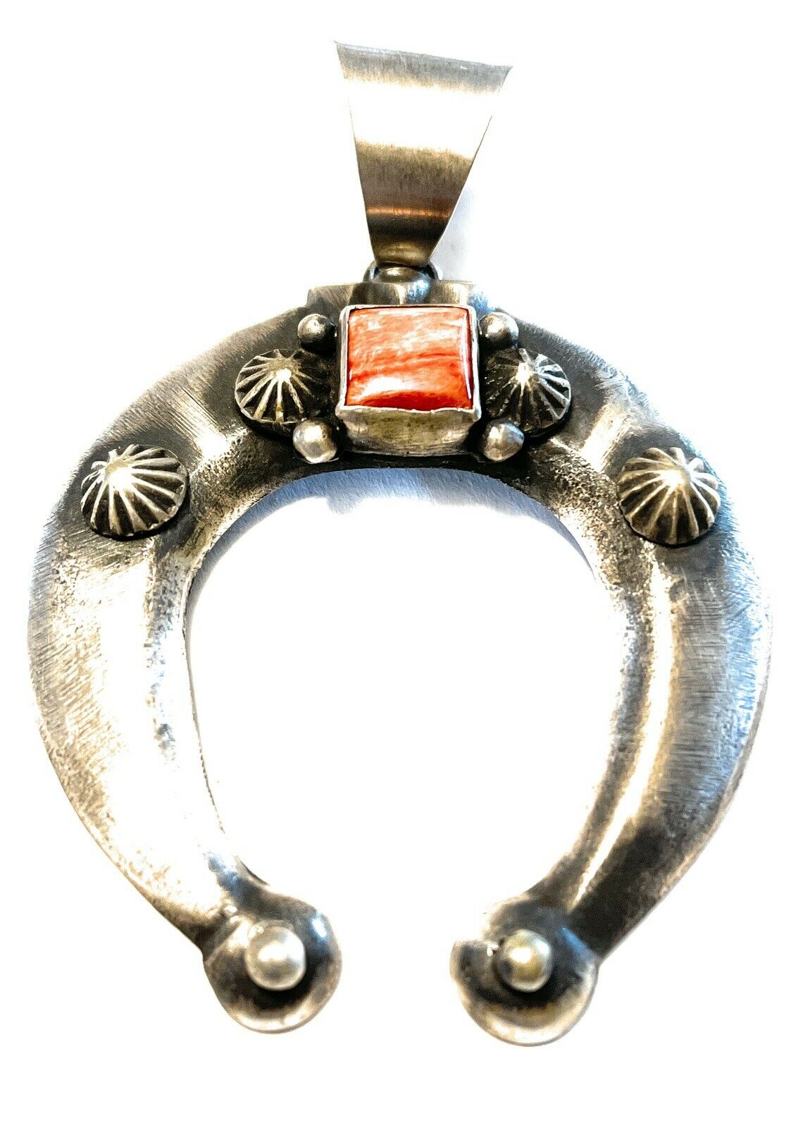 Handcrafted Sterling Silver Spiny Naja Pendant Signed By Chimney Butte