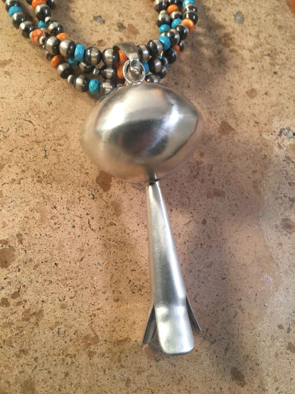 Handcrafted Lorenzo James Sterling Silver Blossom Pendant