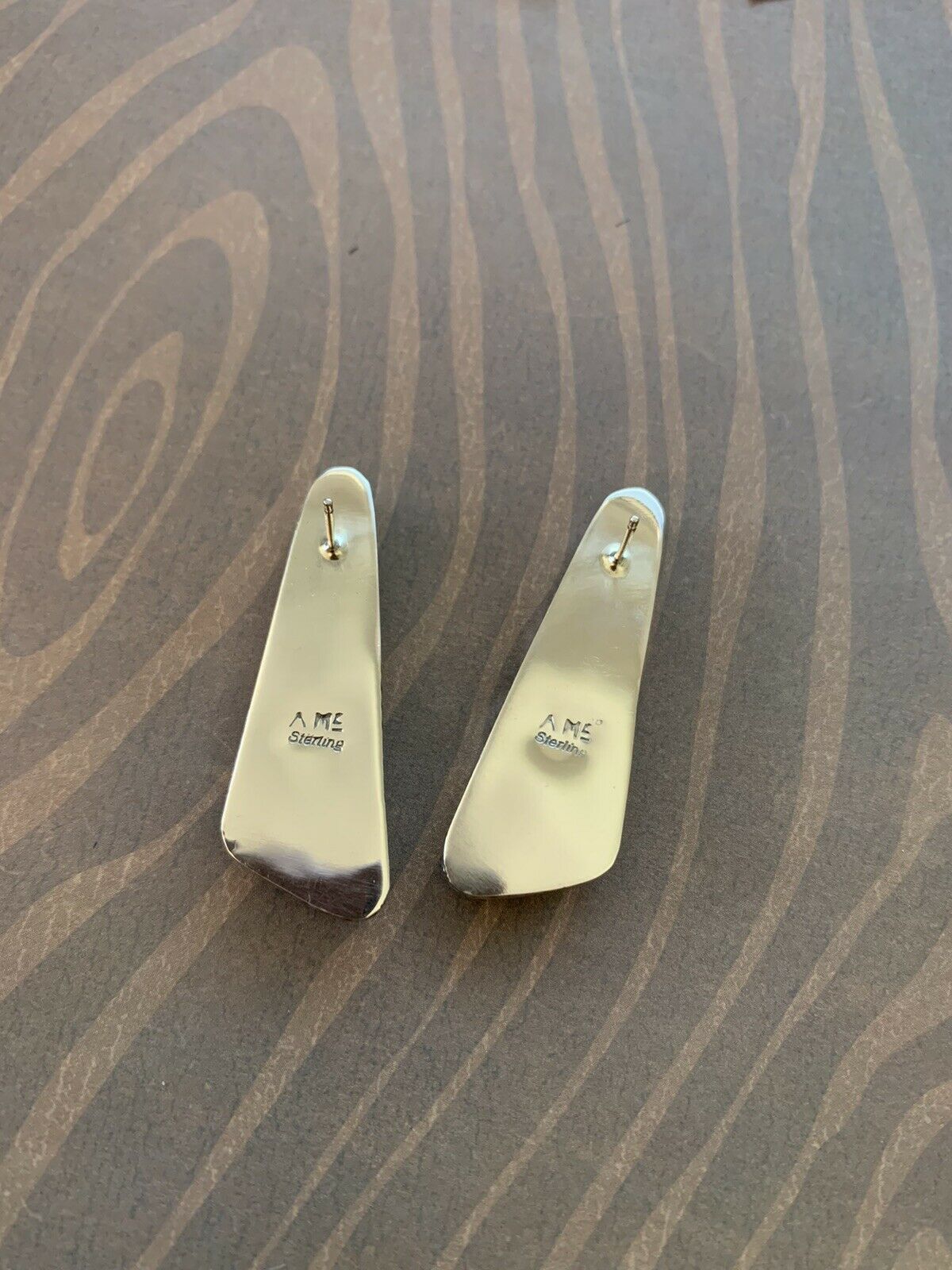 Handcrafted Fossilized Coral & Sterling Silver Studs