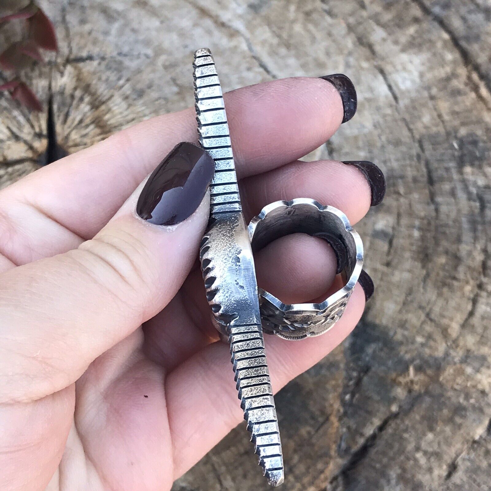 Handcrafted Sterling Silver Longhorn Cattle Steer Head Statement Ring