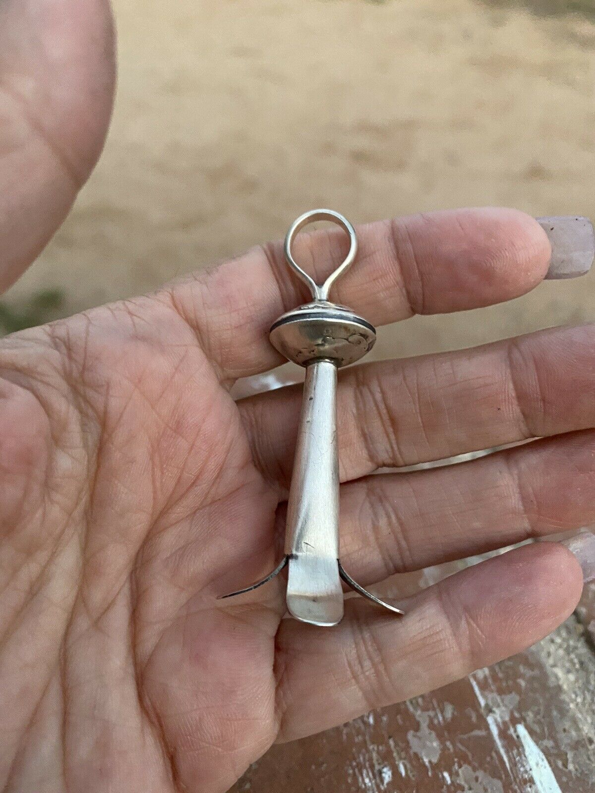 Handcrafted Sterling Silver Liberty Dime Blossom Pendant