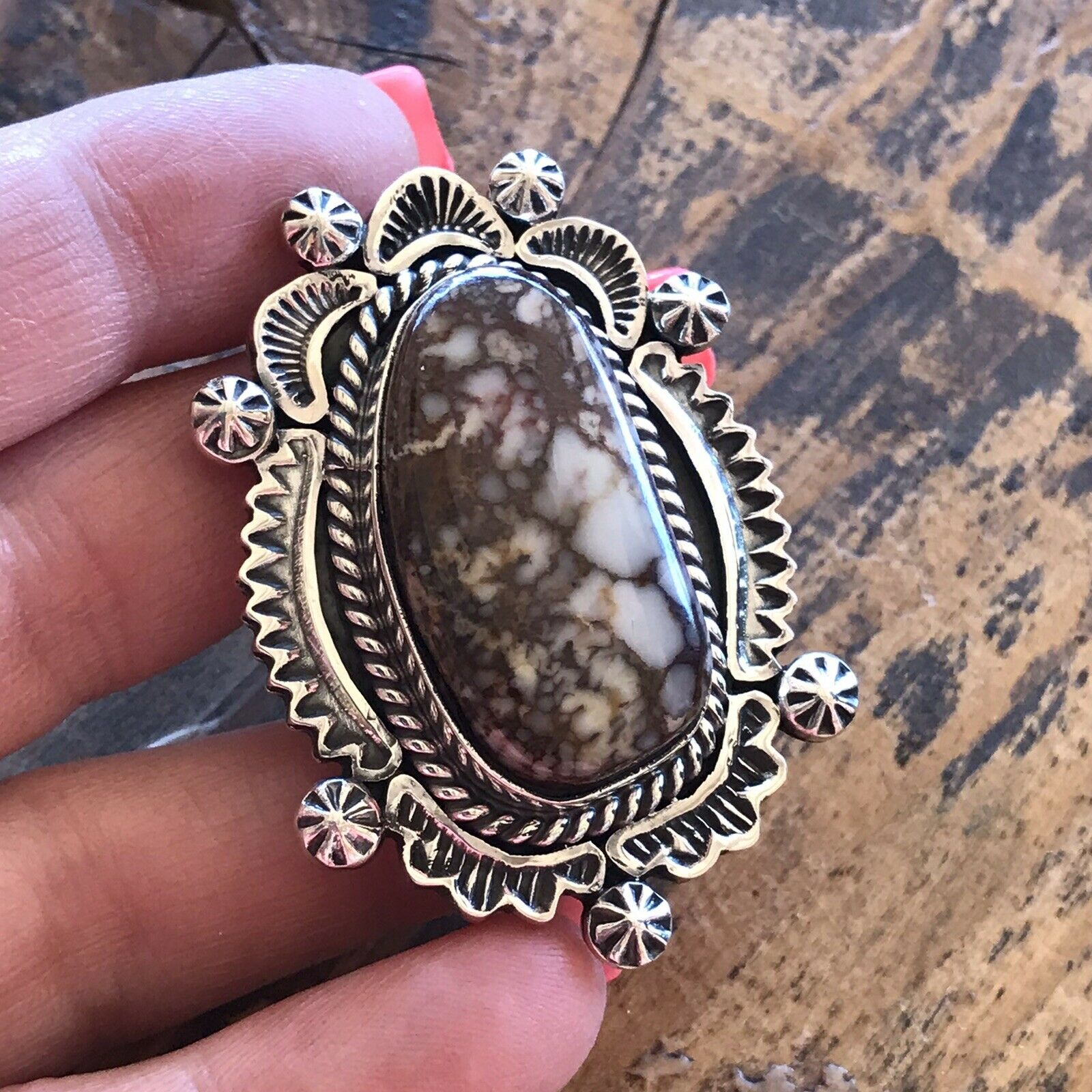 Handcrafted Sterling Silver Wild Horse Ring Sz 5.5