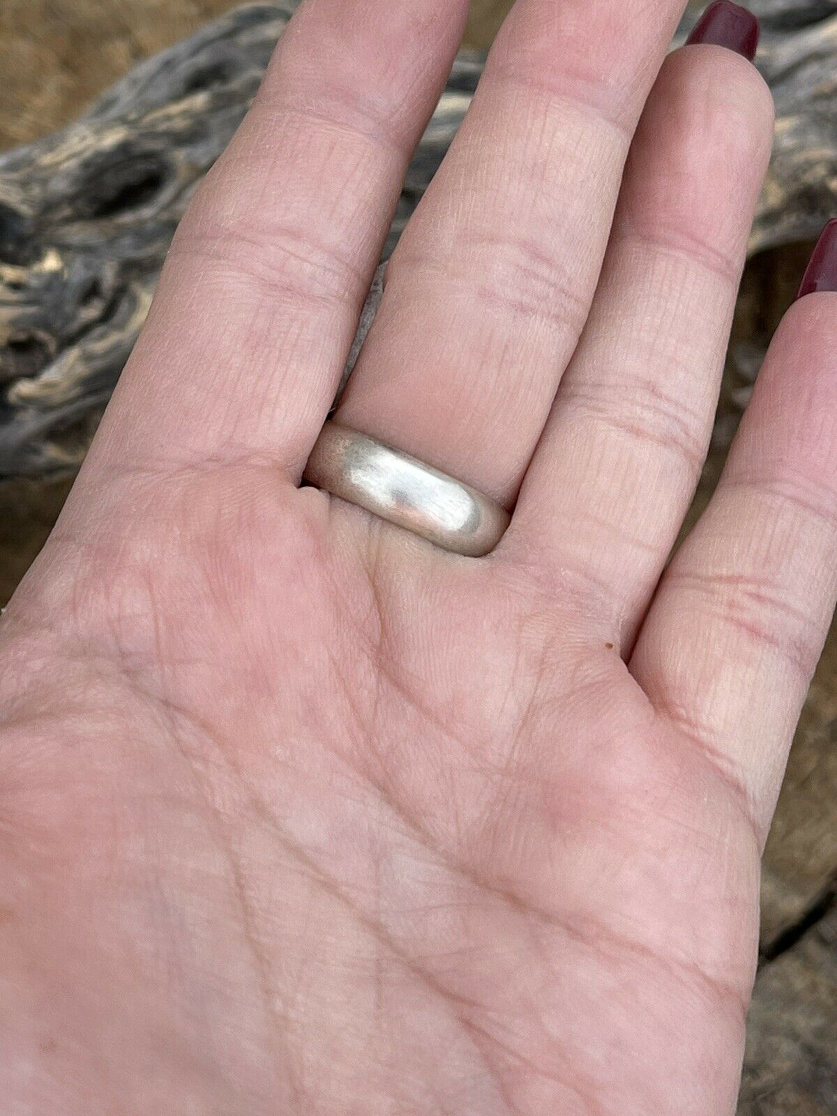 Handcrafted Number 8 Turquoise & Sterling Silver Statement Ring Size 8.5 Signed