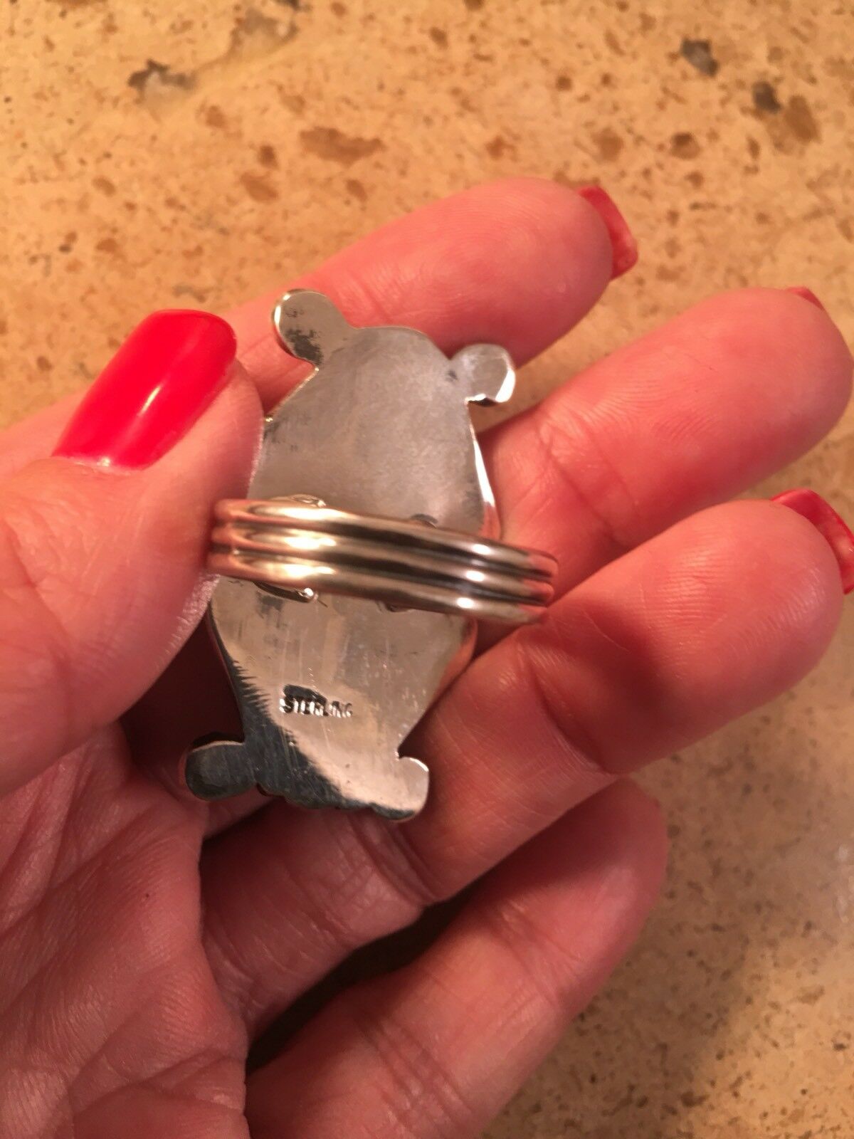 Handcrafted Lorenzo James Sterling Silver Ring Size 8.5