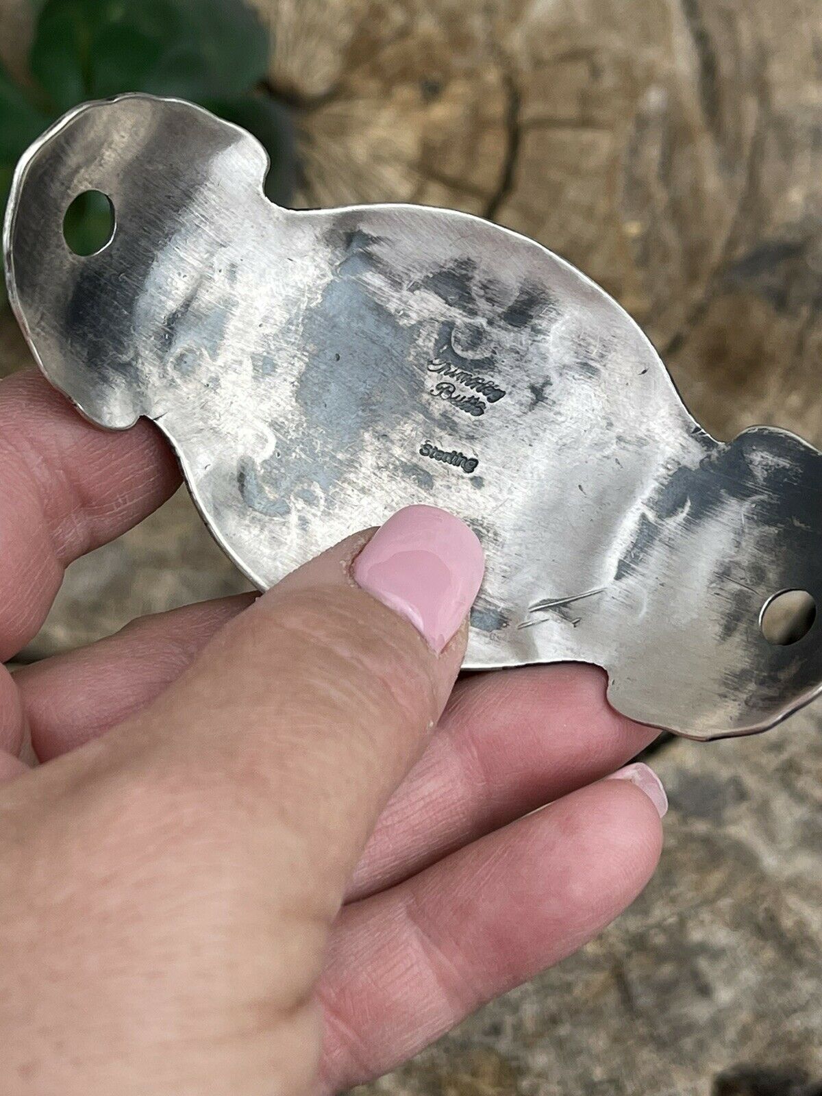 Handcrafted Sterling Silver Golden Hills Turquoise Southwest Hair Accessory