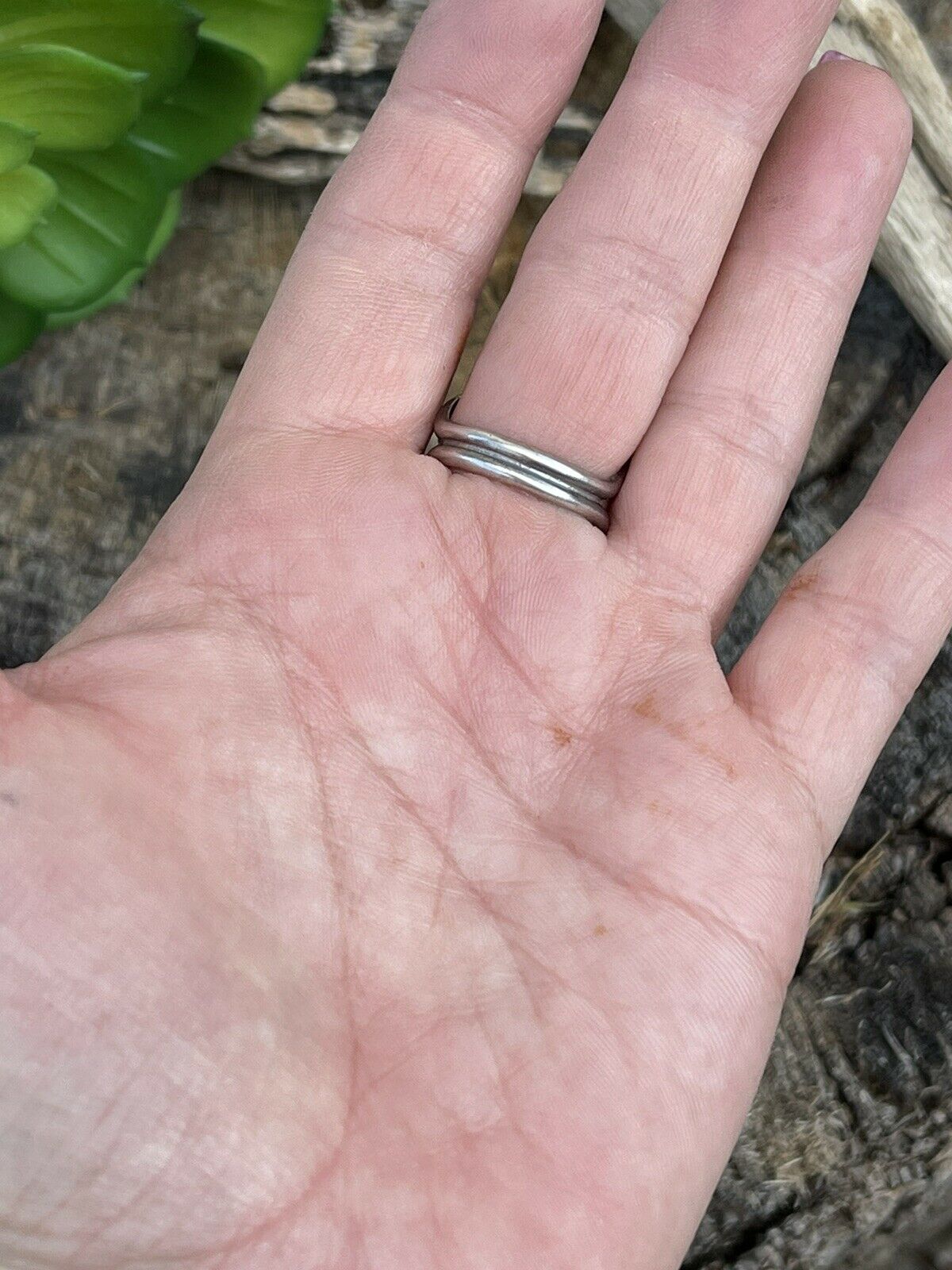 Handcrafted Sterling Silver Number 8 Turquoise Statement Ring Size 6.5