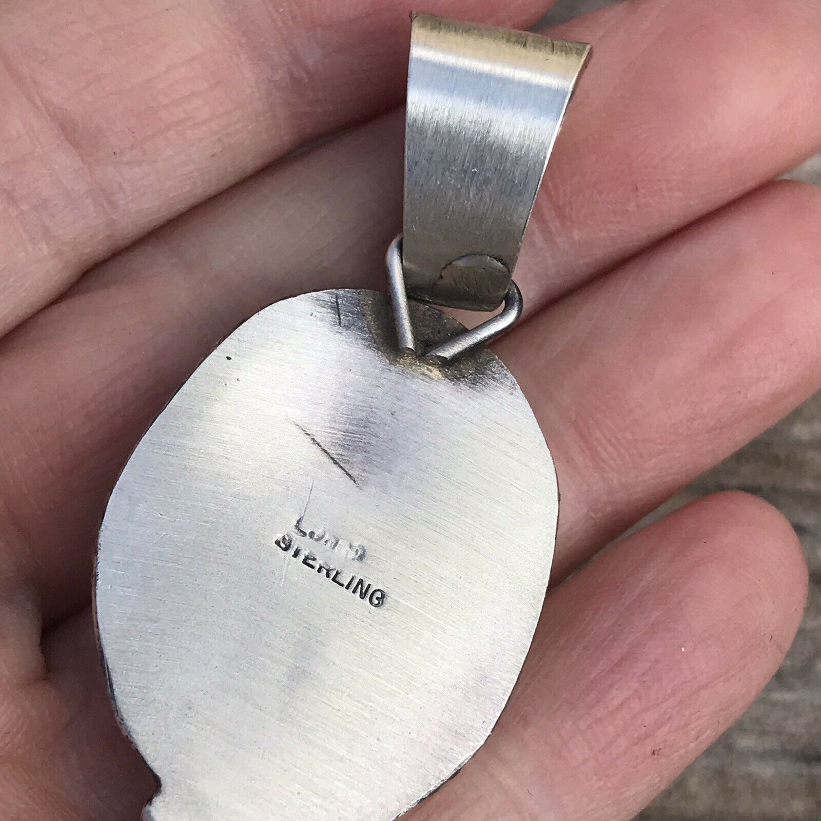 Navajo Turquoise Sterling Silver Pendant