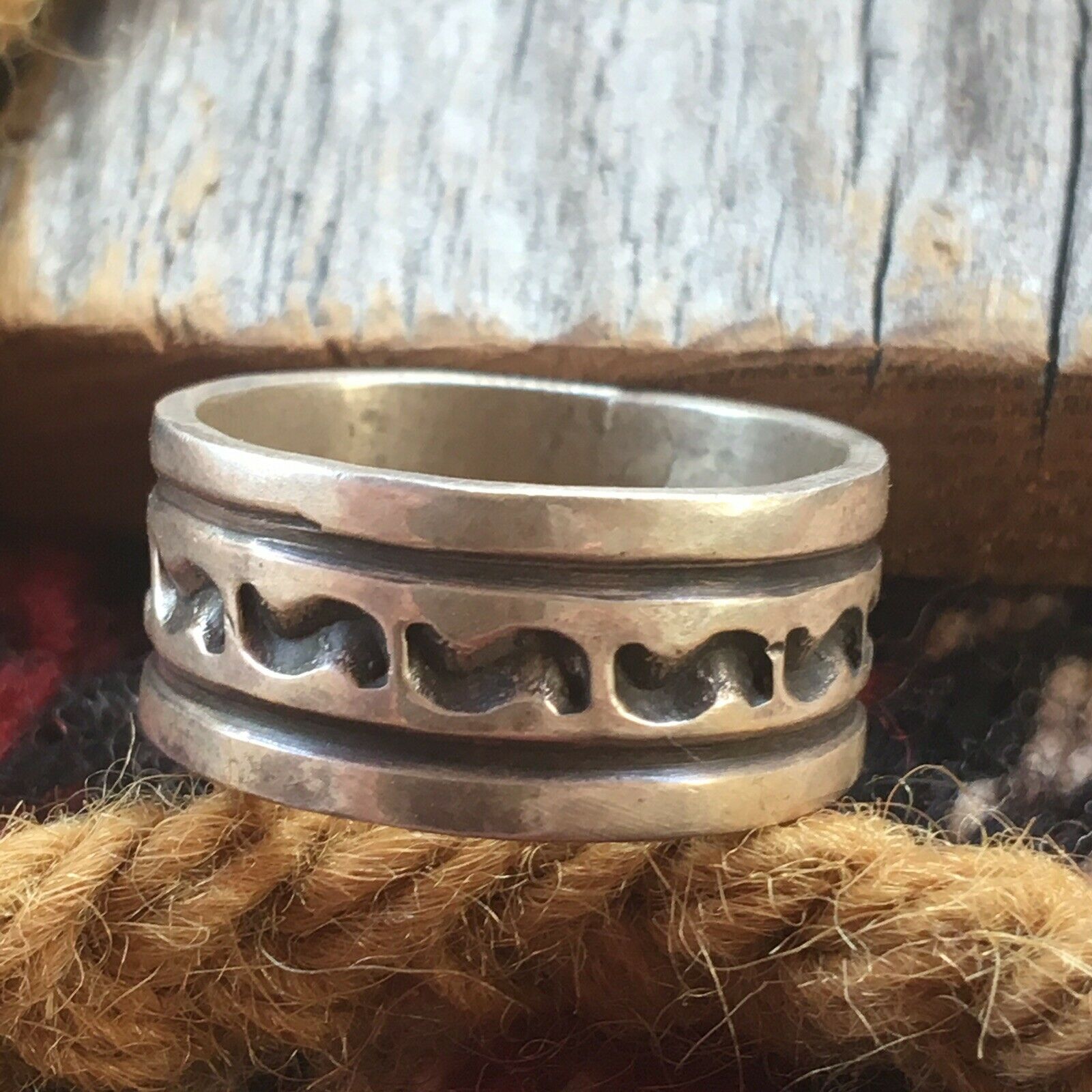 Handcrafted Sterling Silver Ring Size 11