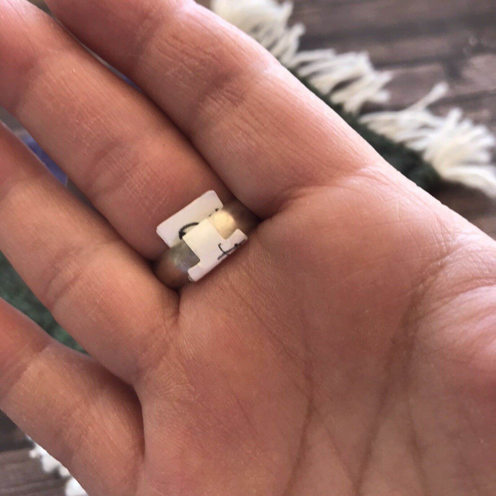 Handcrafted Cluster Multi Turquoise & Sterling Silver Ring Size 6.5