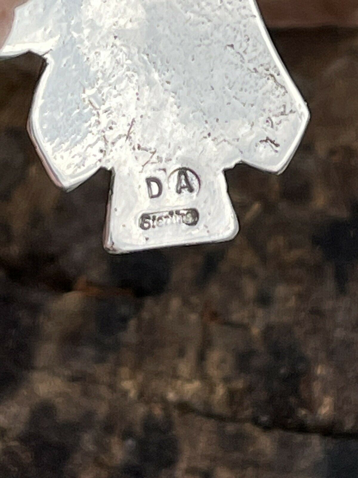 Handcrafted Sterling Silver Sonoran Gold Turquoise 4 Stone Indian Chief Pendant