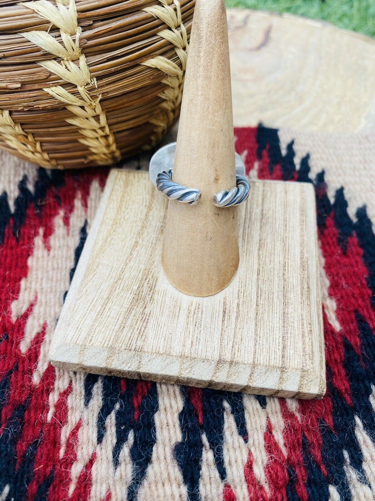 Handcrafted Purple Dream Mohave & Sterling Silver Adjustable Ring