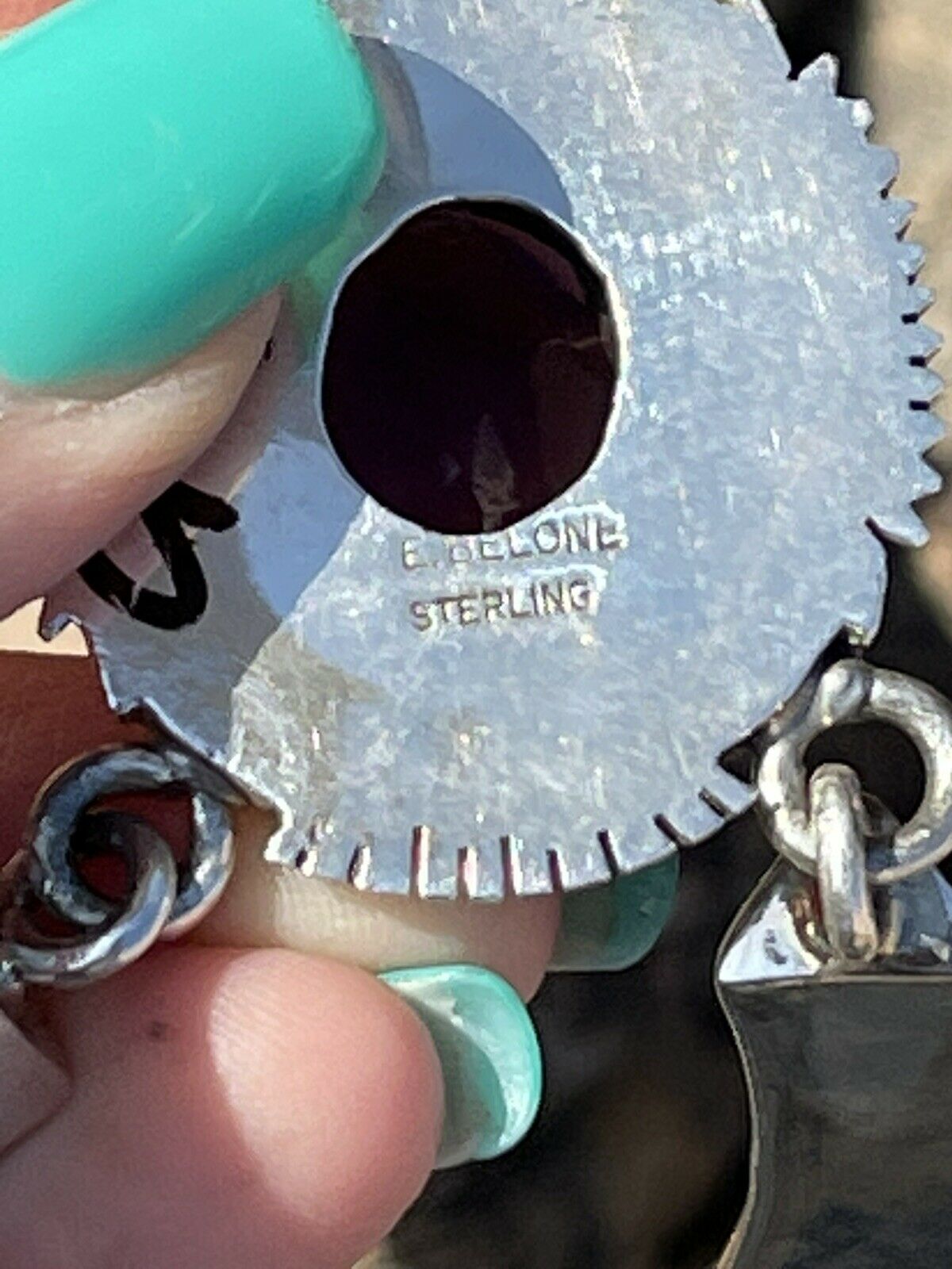 Handcrafted Vintage Amethyst & Sterling Silver Necklace and Earrings Set