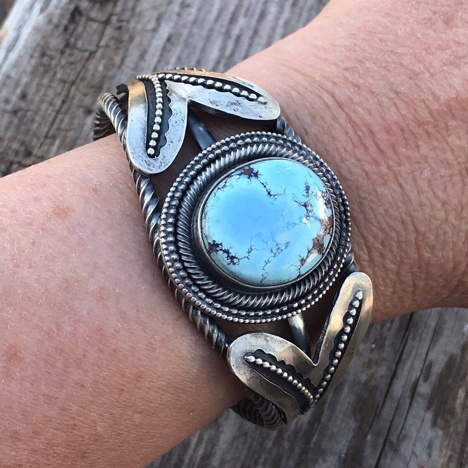 Golden Hill Turquoise Sterling Silver Cuff