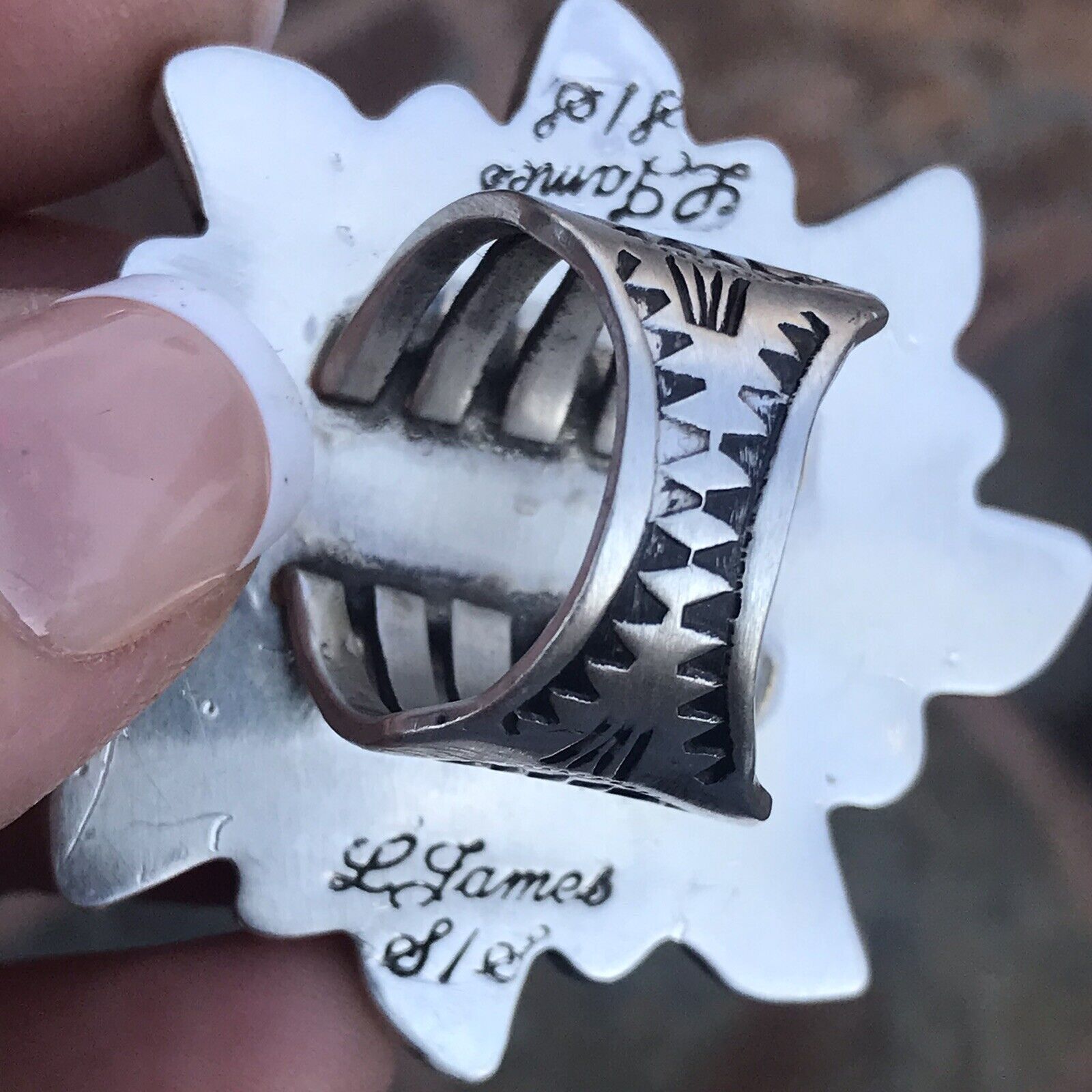 Handcrafted Sterling Silver Natural Red Coral Cluster Ring Lorenzo James