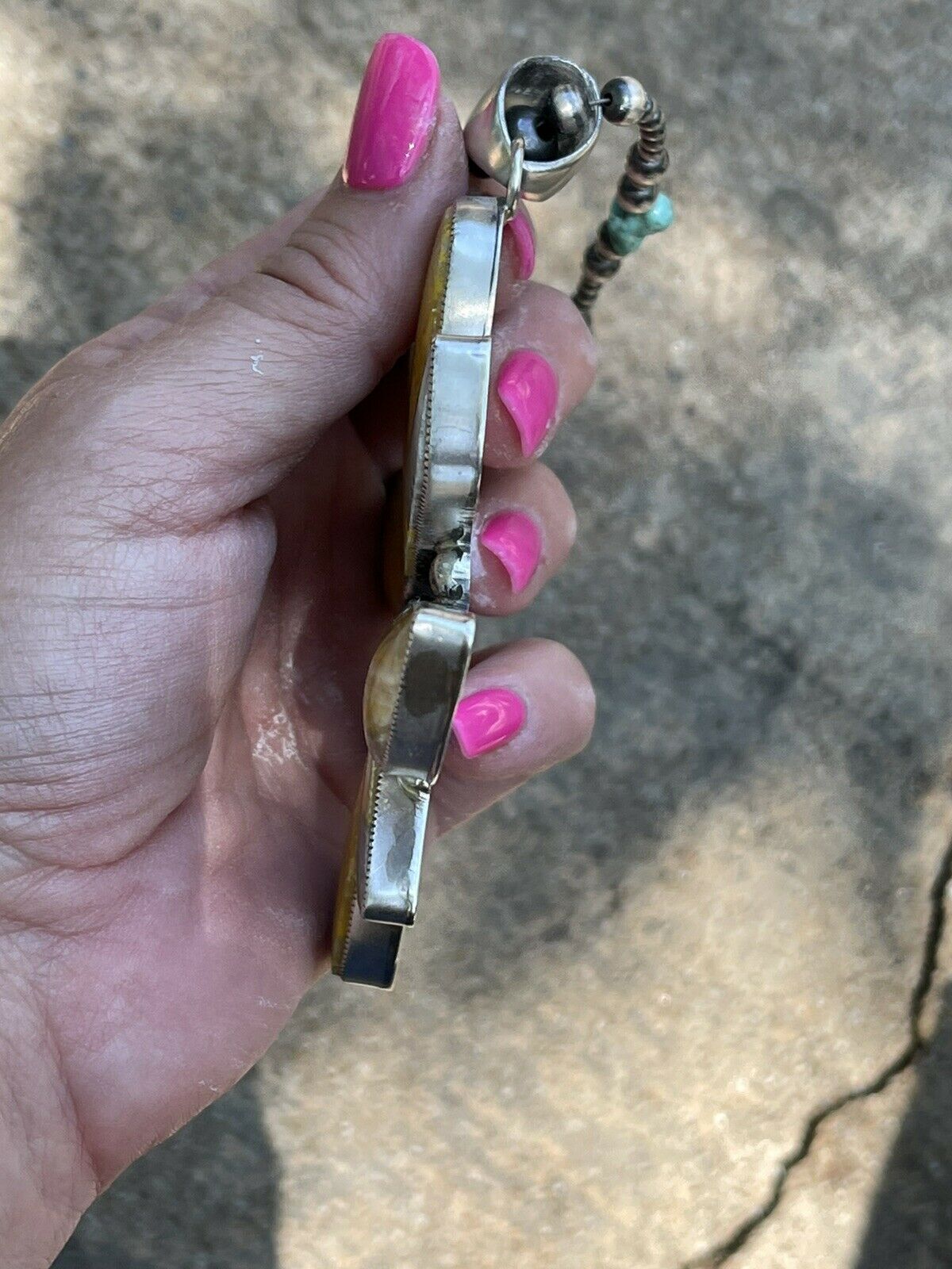 Handcrafted Sterling Silver Bumblebee Jumbo Cluster Pendant