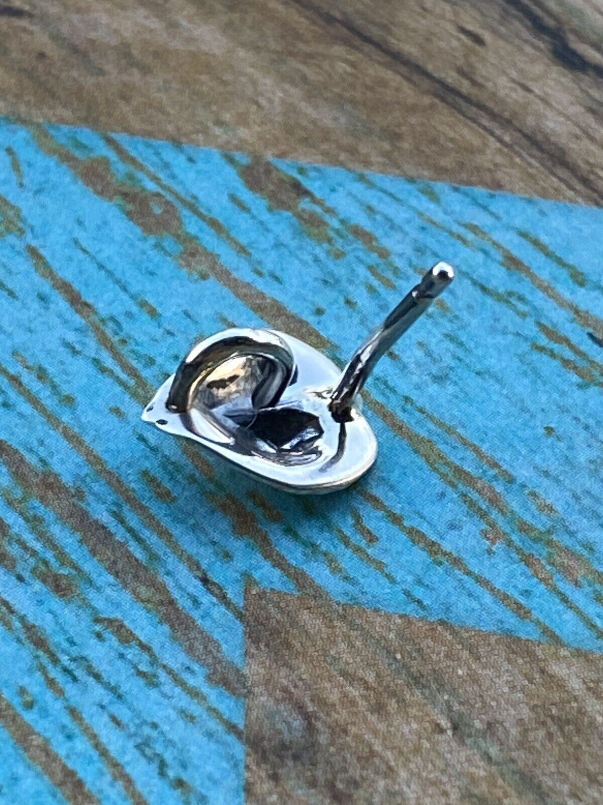 Handcrafted Sterling Silver Heart Shape Post Earring Adaptors