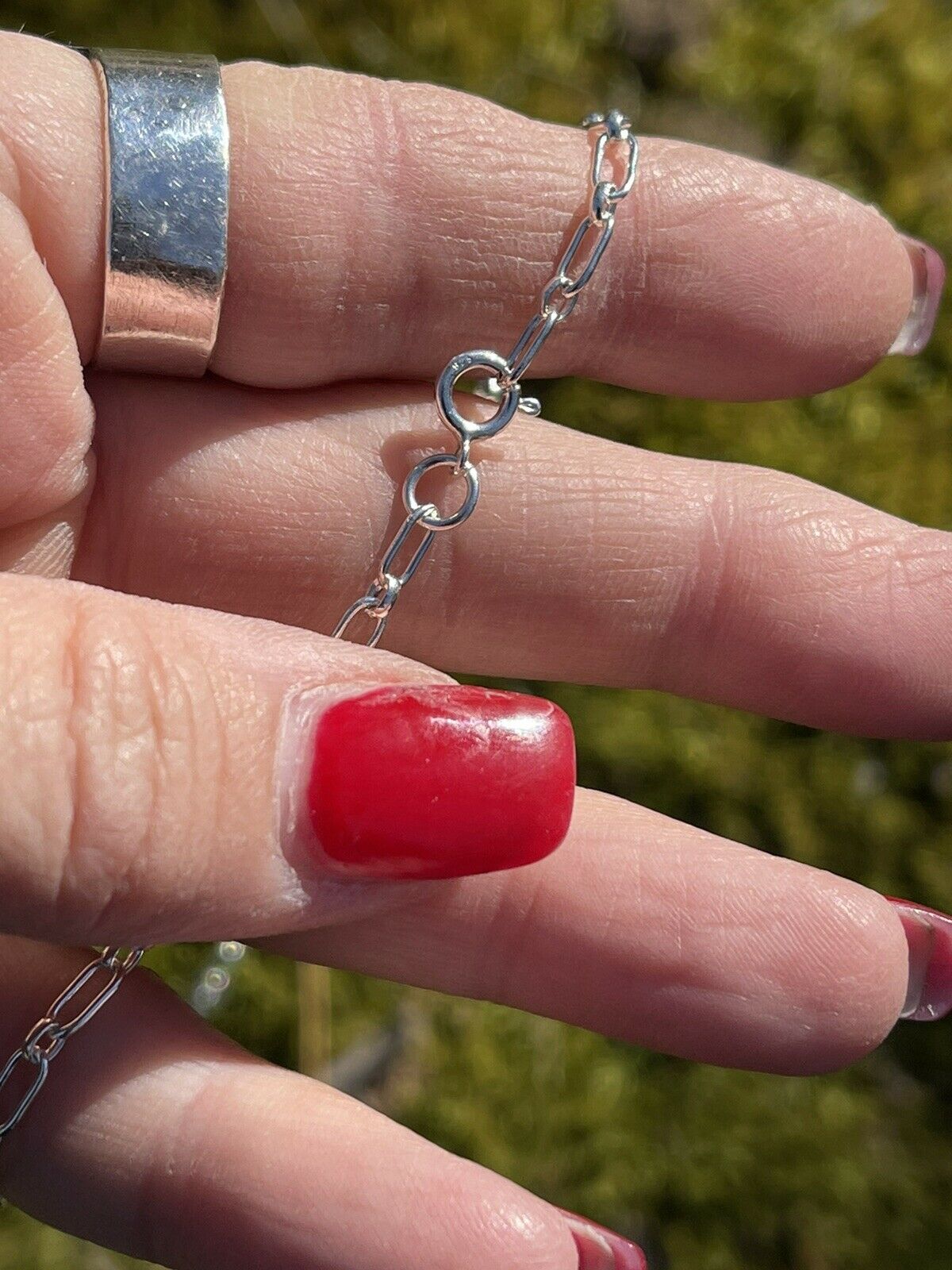 Handcrafted Kingman Turquoise & Sterling Silver Oval Necklace