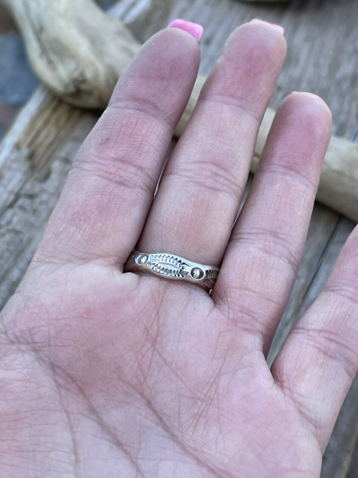 Handcrafted Sterling Silver Bright Blue Opal Adjustable 4 Stone Ring