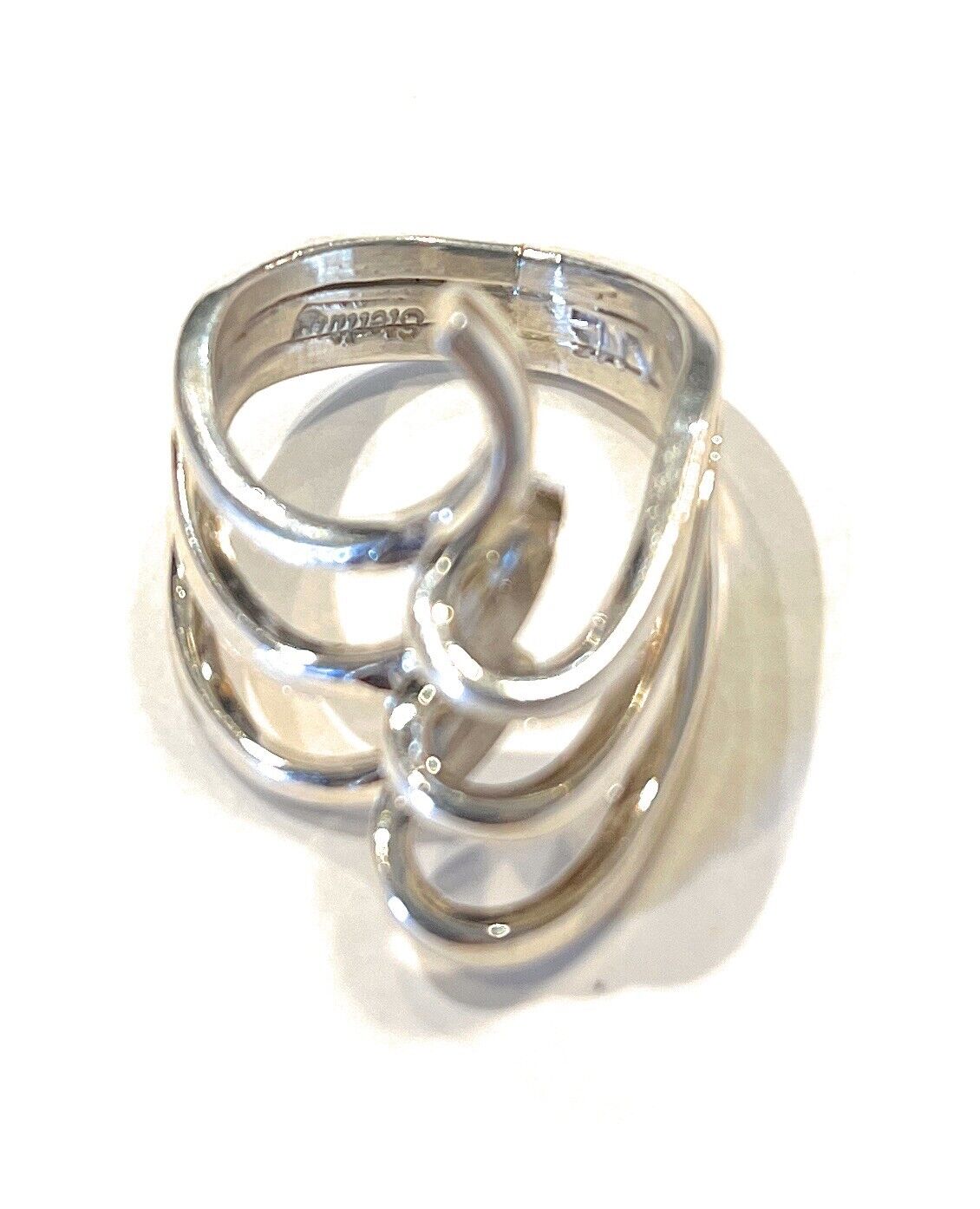 Handcrafted Sterling Silver Swirls Wave Ring