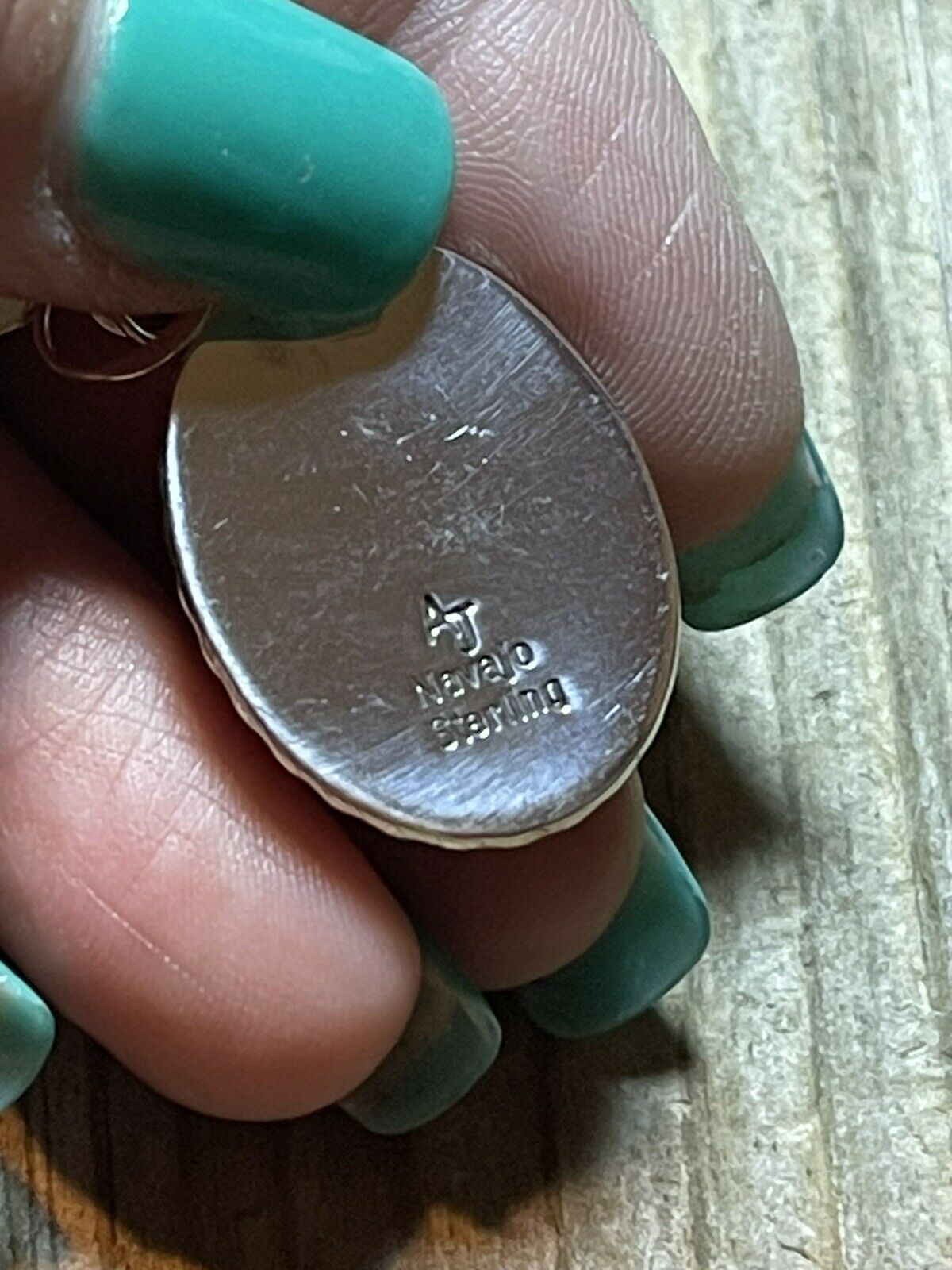 Handcrafted Sterling Silver Apple Coral Oval Dangle Earrings