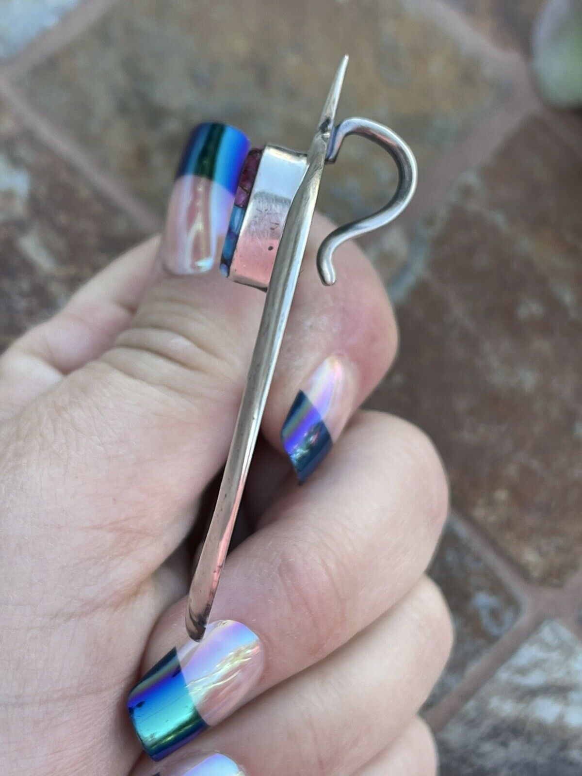 Handcrafted Handmade Sterling Silver Pink Dream Mojave Naja Pendant