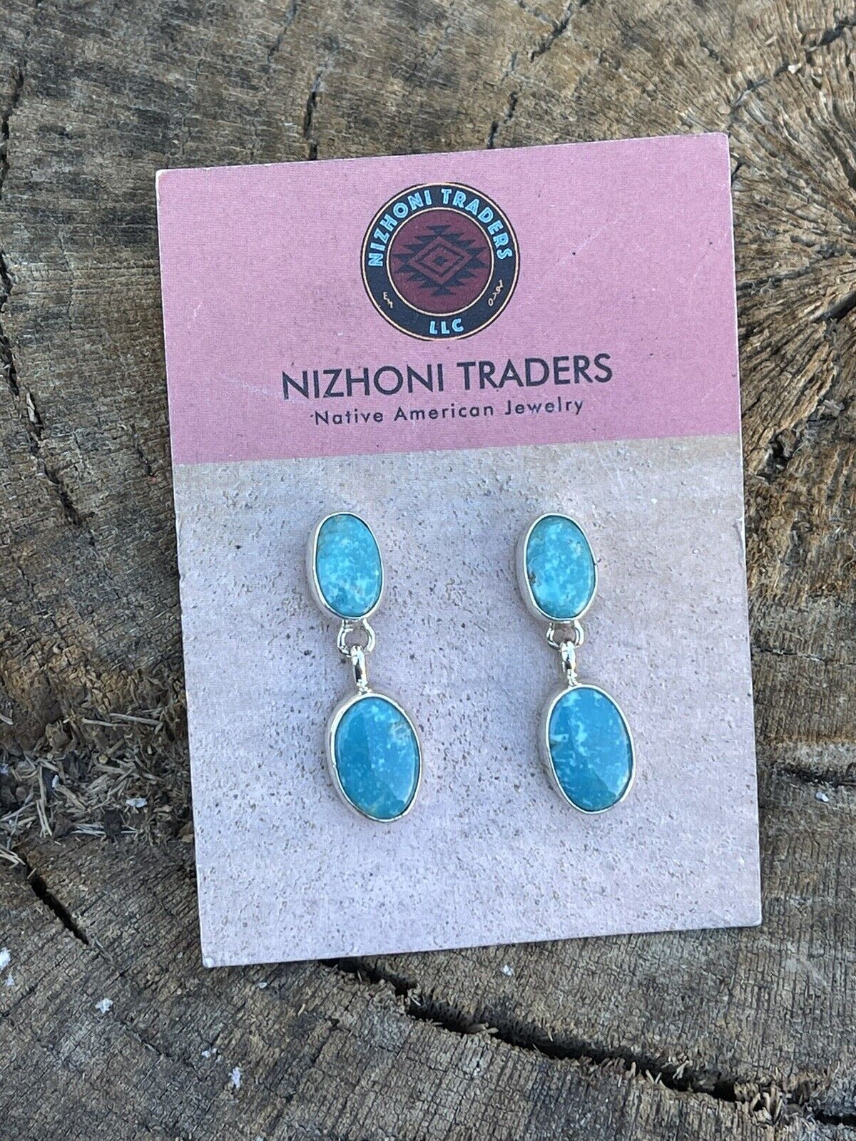 Handcrafted Sterling Silver Turquoise Dangle Earrings