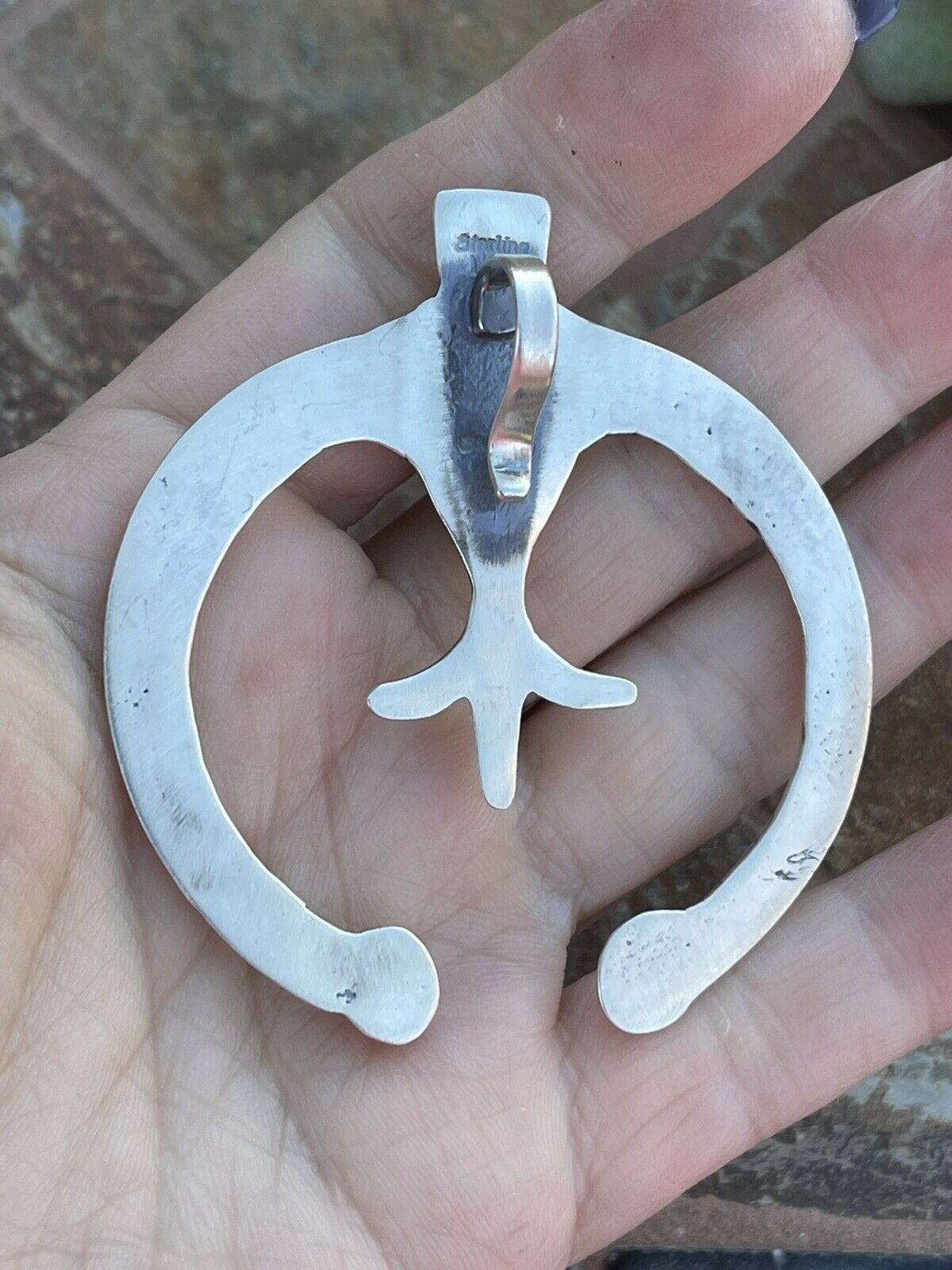 Handcrafted Handmade Sterling Silver Pink Dream Mojave Naja Pendant