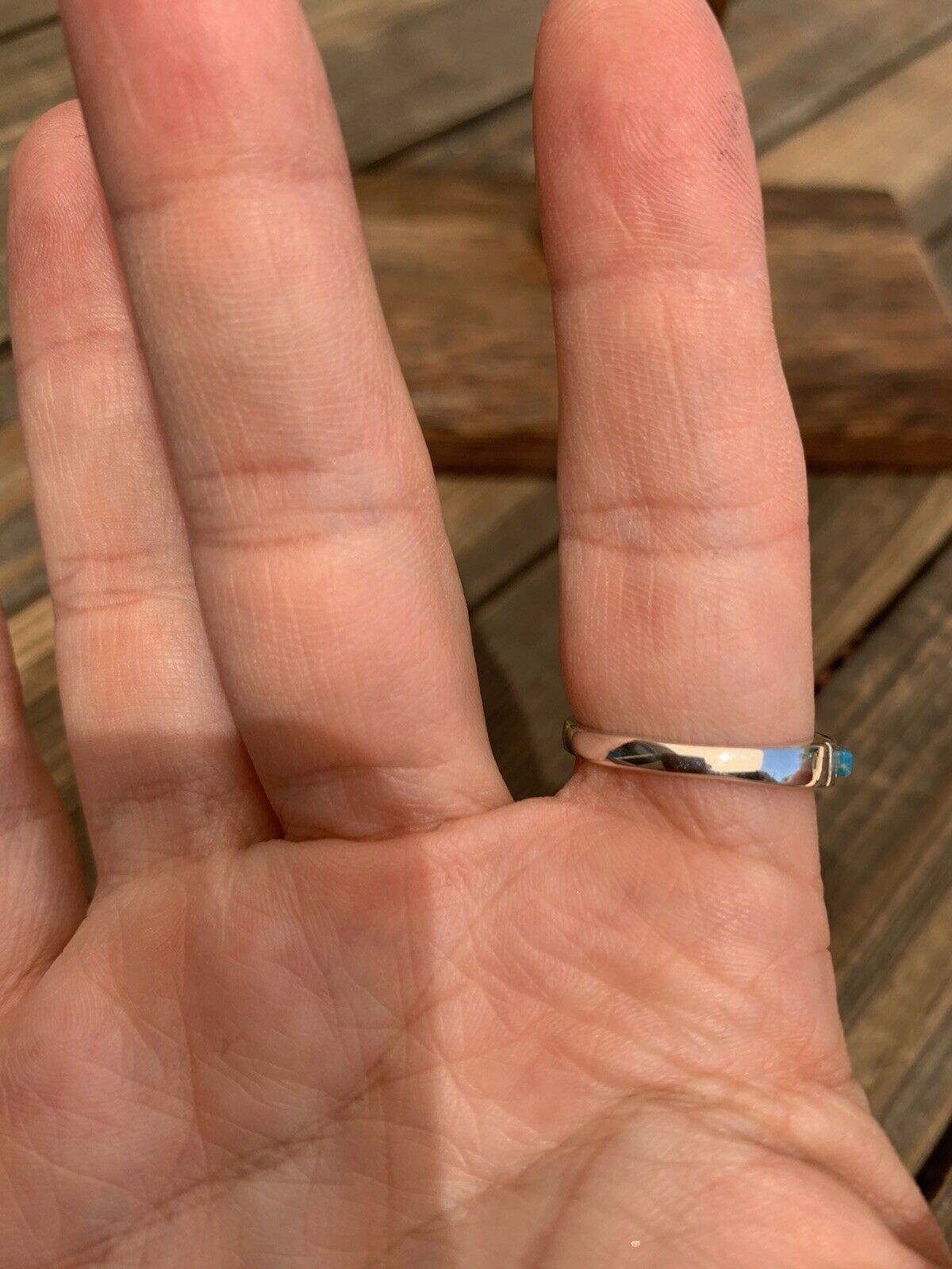 Pink Dream Mojave & Sterling Silver Round Ring