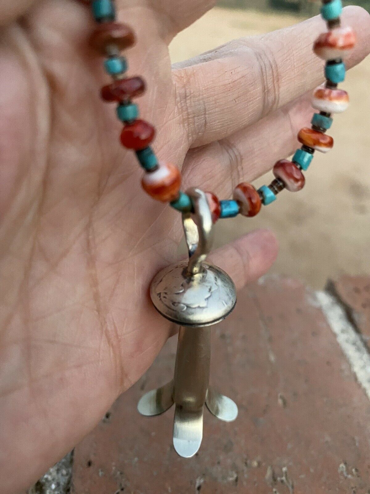 Handcrafted Sterling Silver Liberty Dime Blossom Pendant