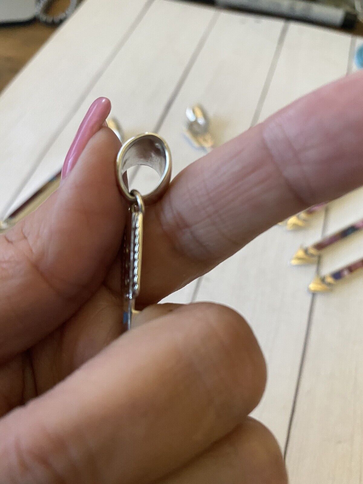 Handcrafted Sterling Silver & Pink Dream Arrow Pendant