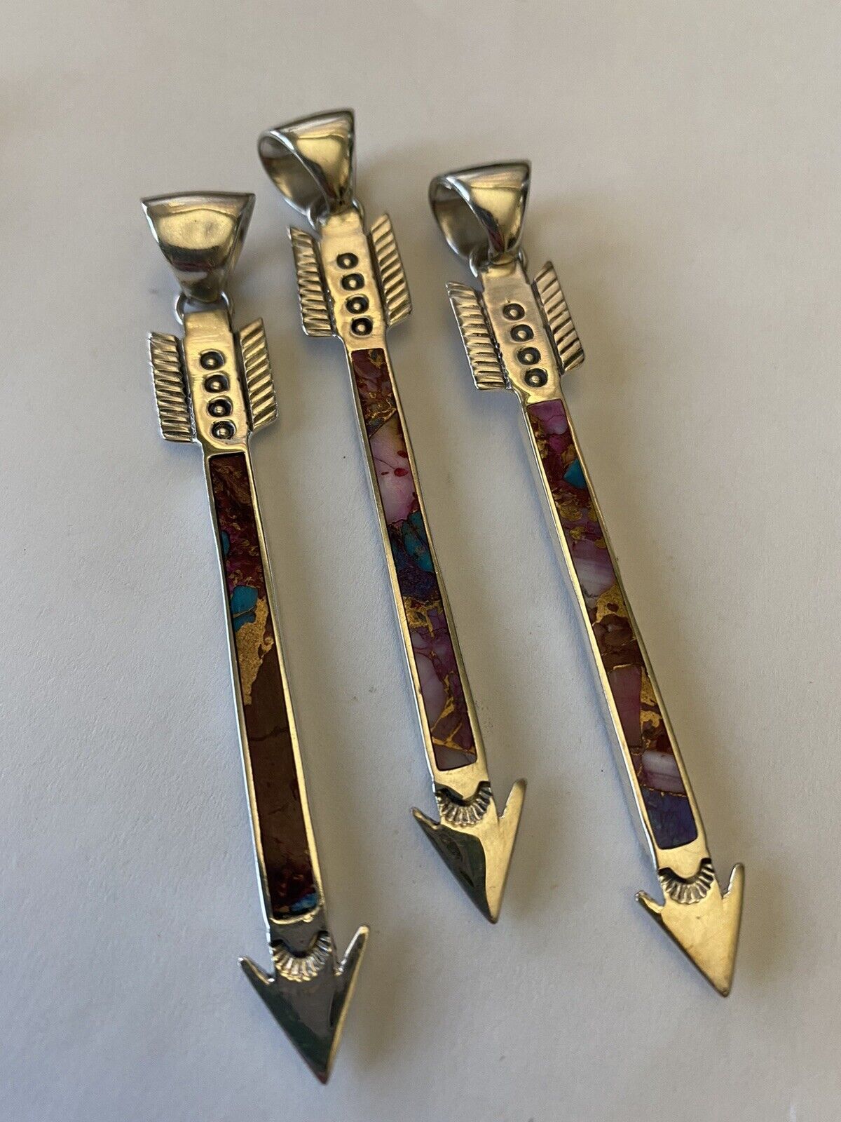 Handcrafted Sterling Silver & Pink Dream Arrow Pendant