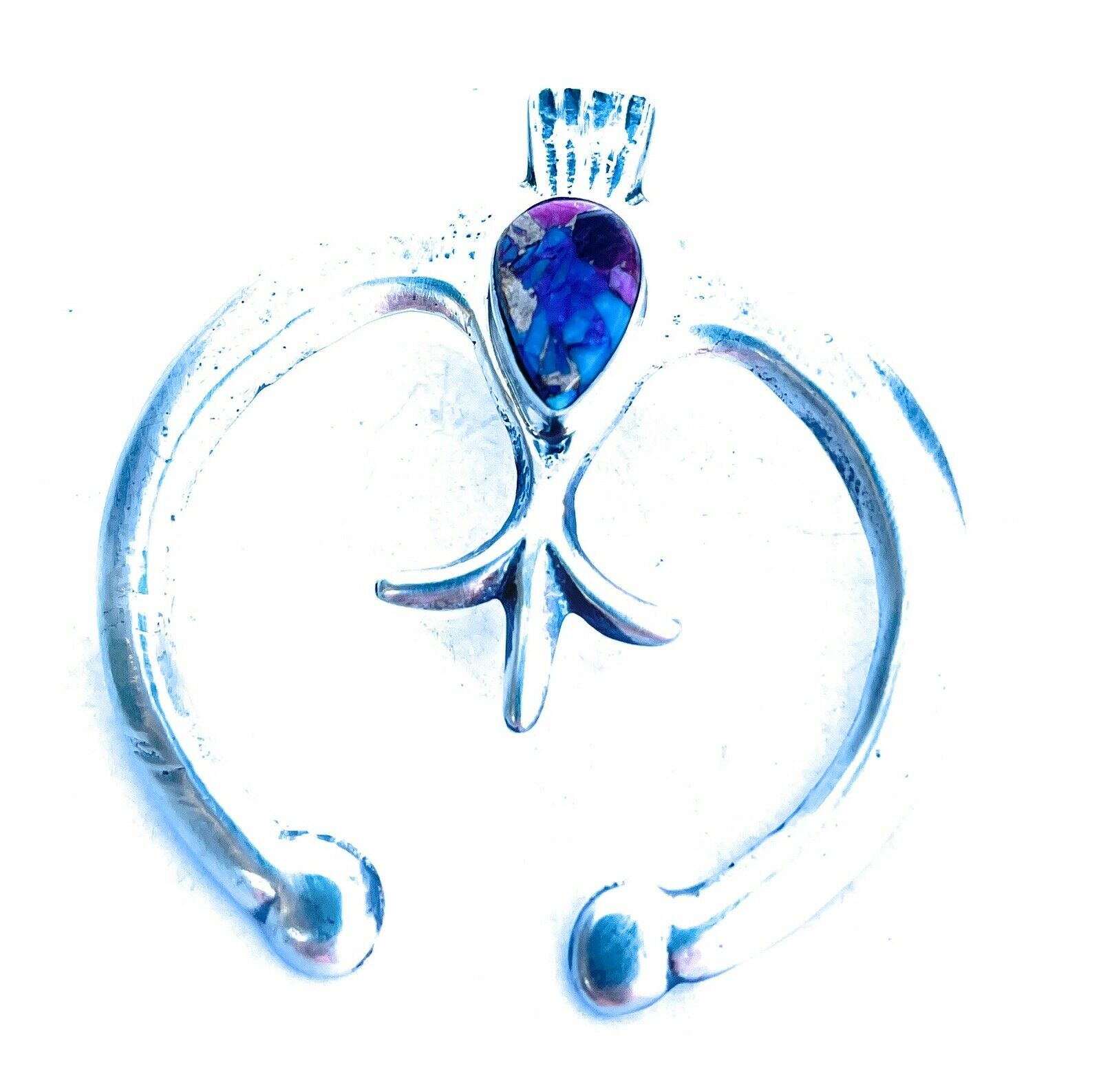 Handcrafted Handmade Sterling Silver Pink Dream Mojave Naja Pendant