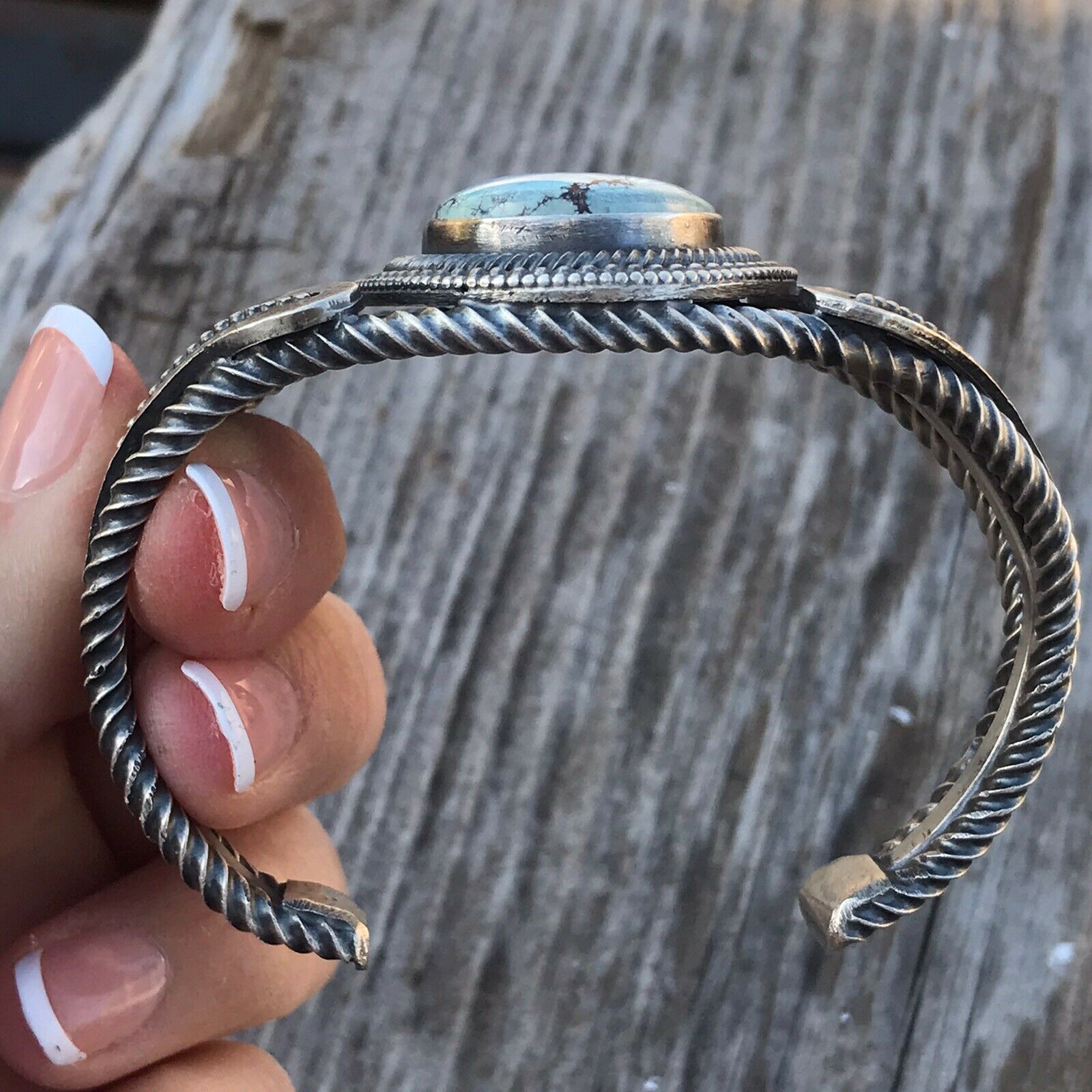 Golden Hill Turquoise Sterling Silver Cuff