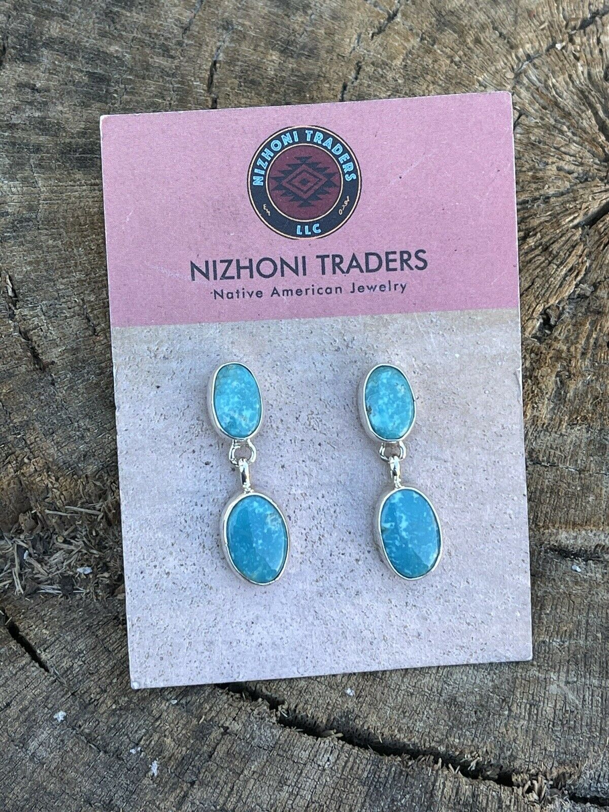 Handcrafted Sterling Silver Turquoise Dangle Earrings