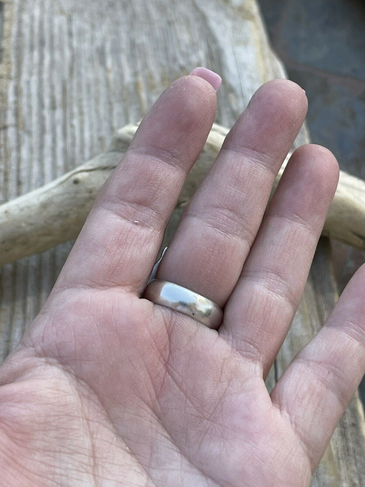 Handcrafted 4 stone Pink Dream Mohave & Sterling Silver Ring Size 6