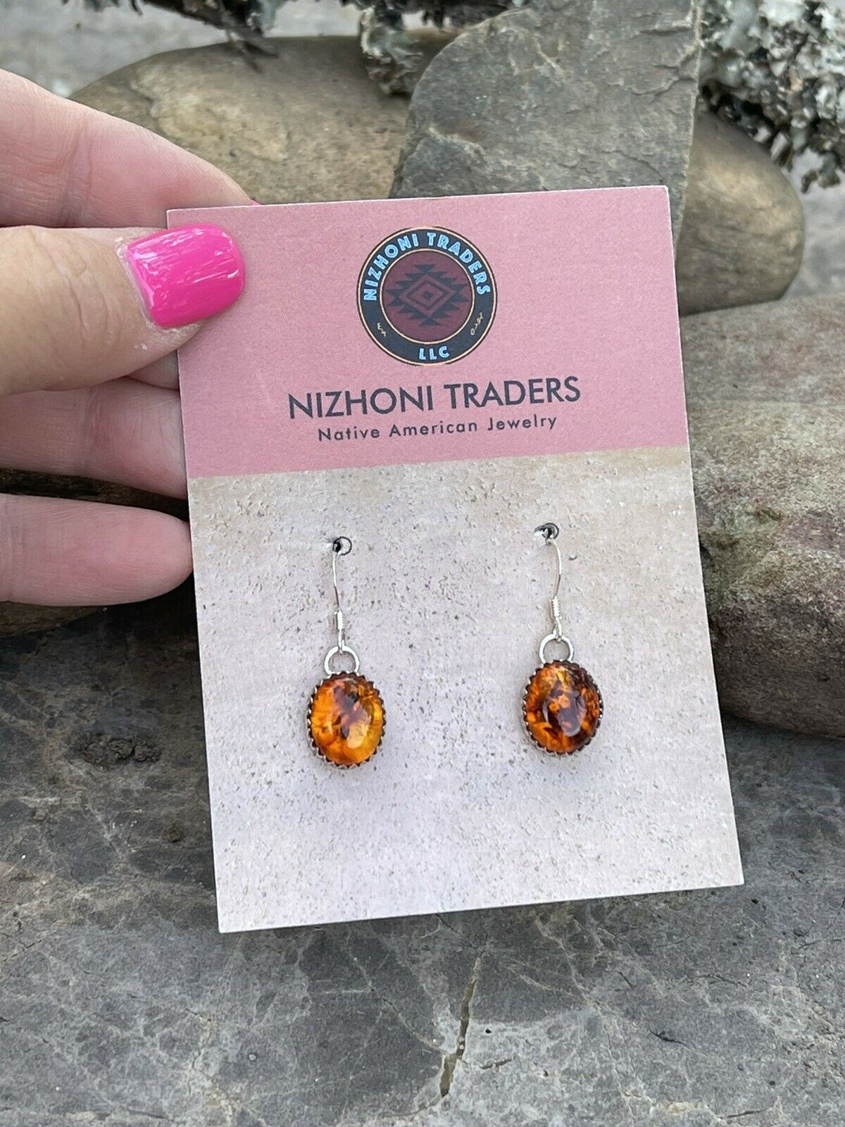 Handcrafted Topaz and Sterling Silver Dangle 1 “ Earrings