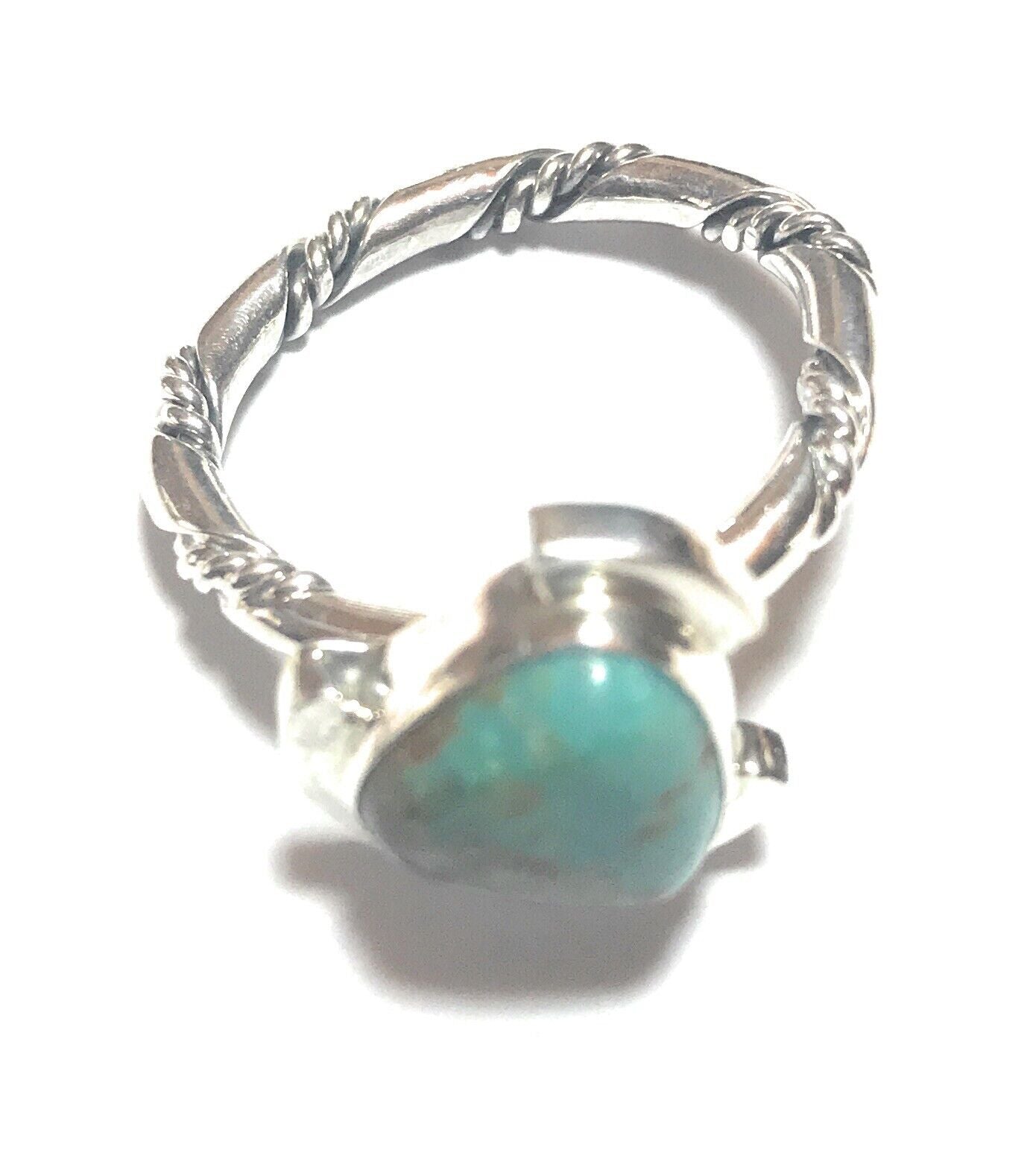 Handcrafted Sterling Silver Turquoise Triangle Ring