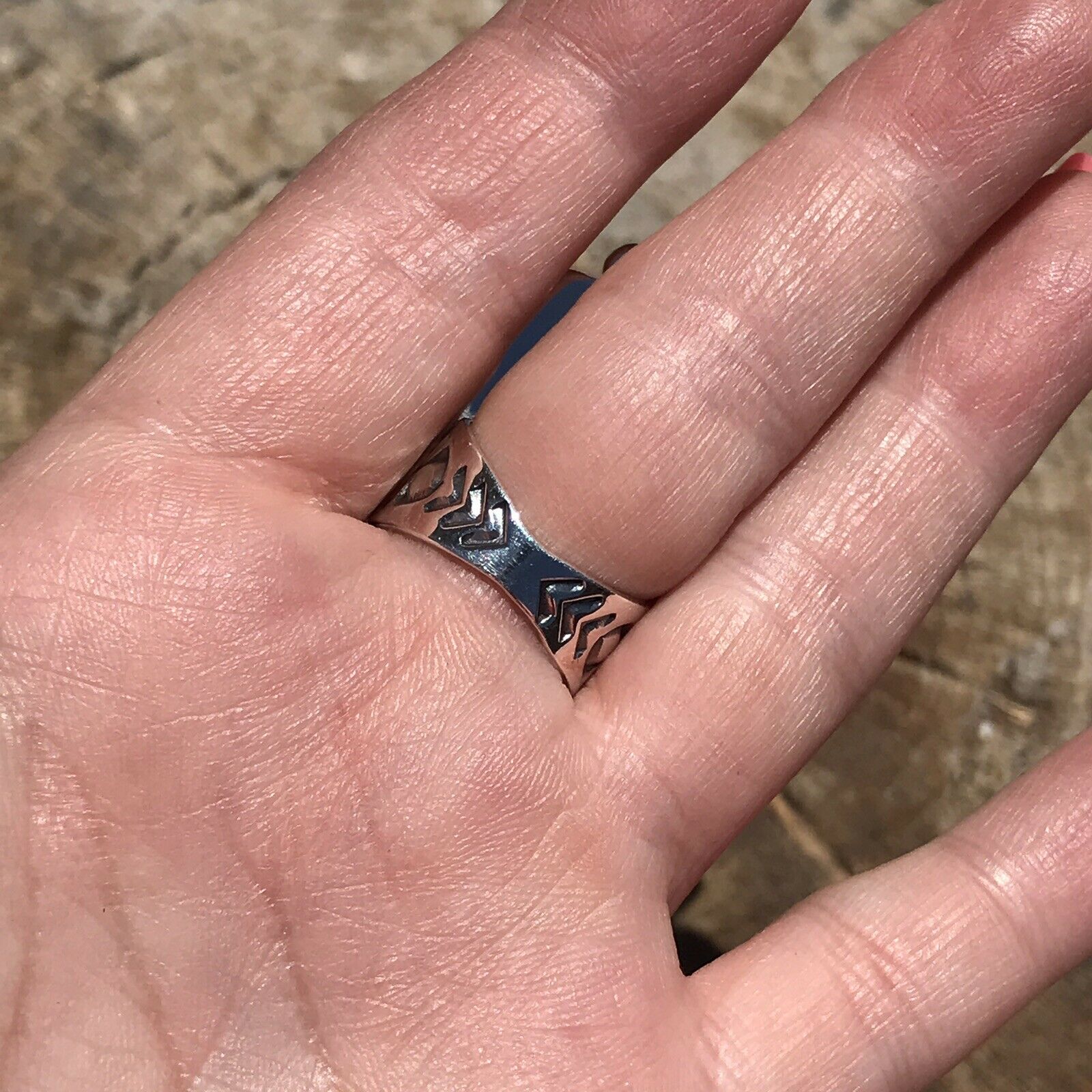 Handcrafted Sterling Silver Wild Horse Ring Sz 5.5