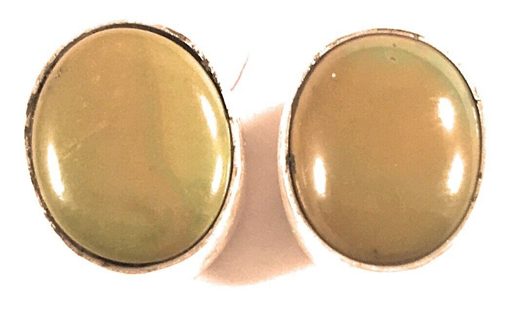 Handcrafted Turquoise and Sterling Silver Studs Signed