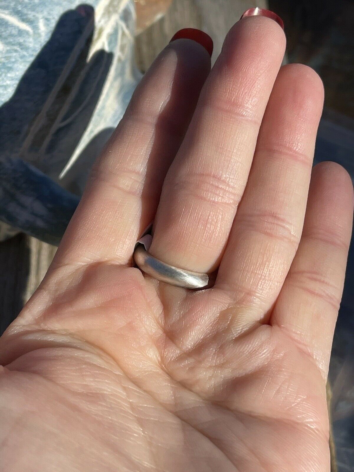 Handcrafted Sterling Silver Kingman Web Turquoise & Red Coral Taos Ring Sz 7