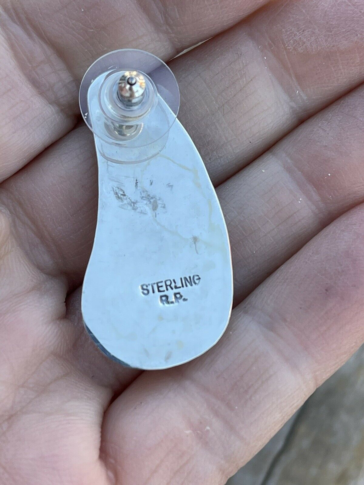 Handcrafted Turquoise And Sterling Silver Shadow Box Post Earrings