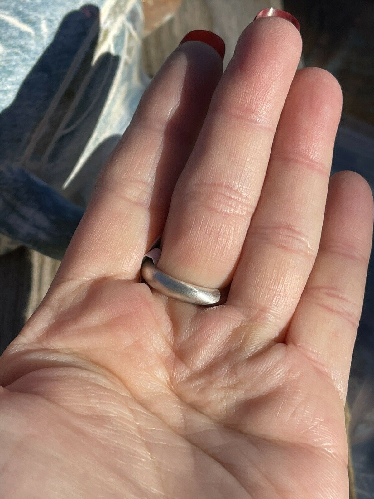 Handcrafted Sterling Silver Kingman Web Turquoise & Red Coral Taos Ring Sz 7.5