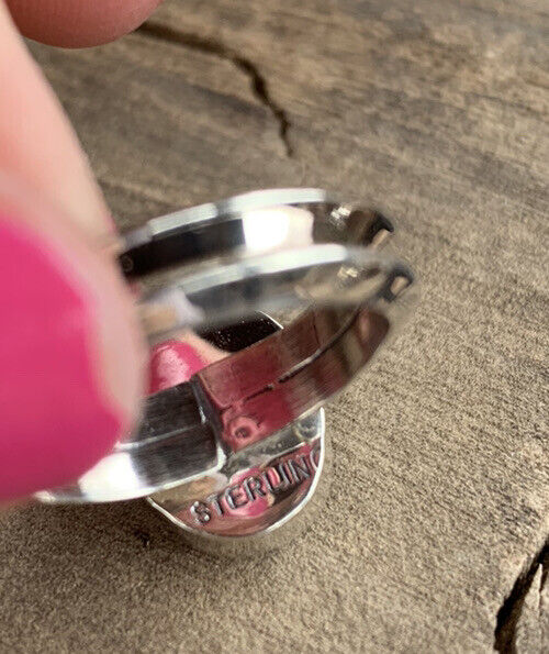 Handcrafted Turquoise & Sterling Silver Matrix Ring