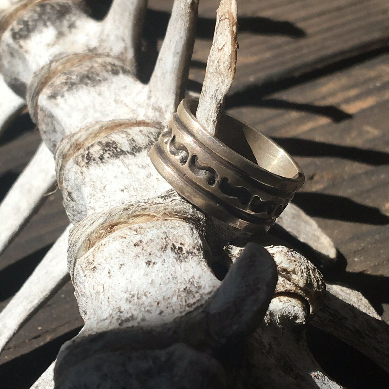 Handcrafted Sterling Silver Ring Size 11